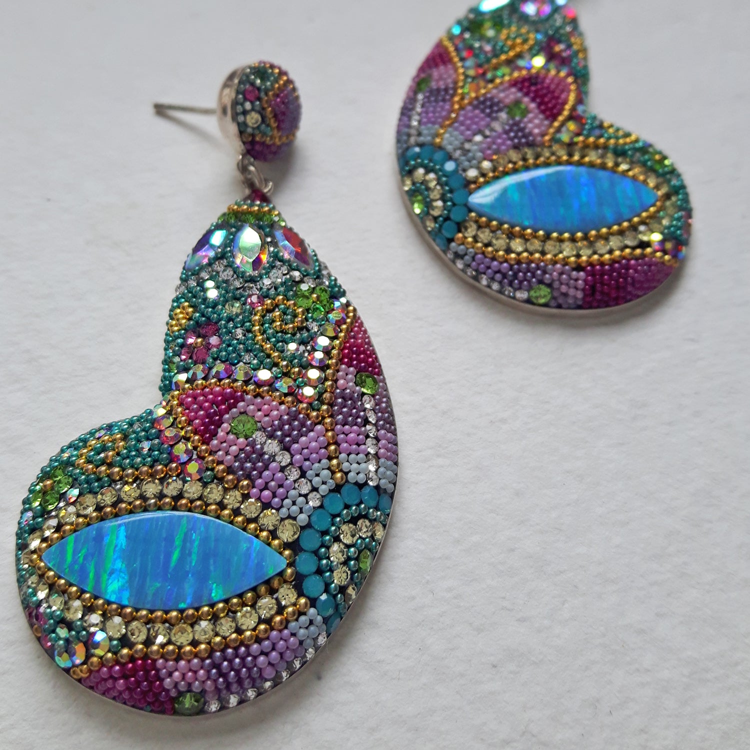 Allegra Galactic Double Butterfly 4.5cm Stud Earrings