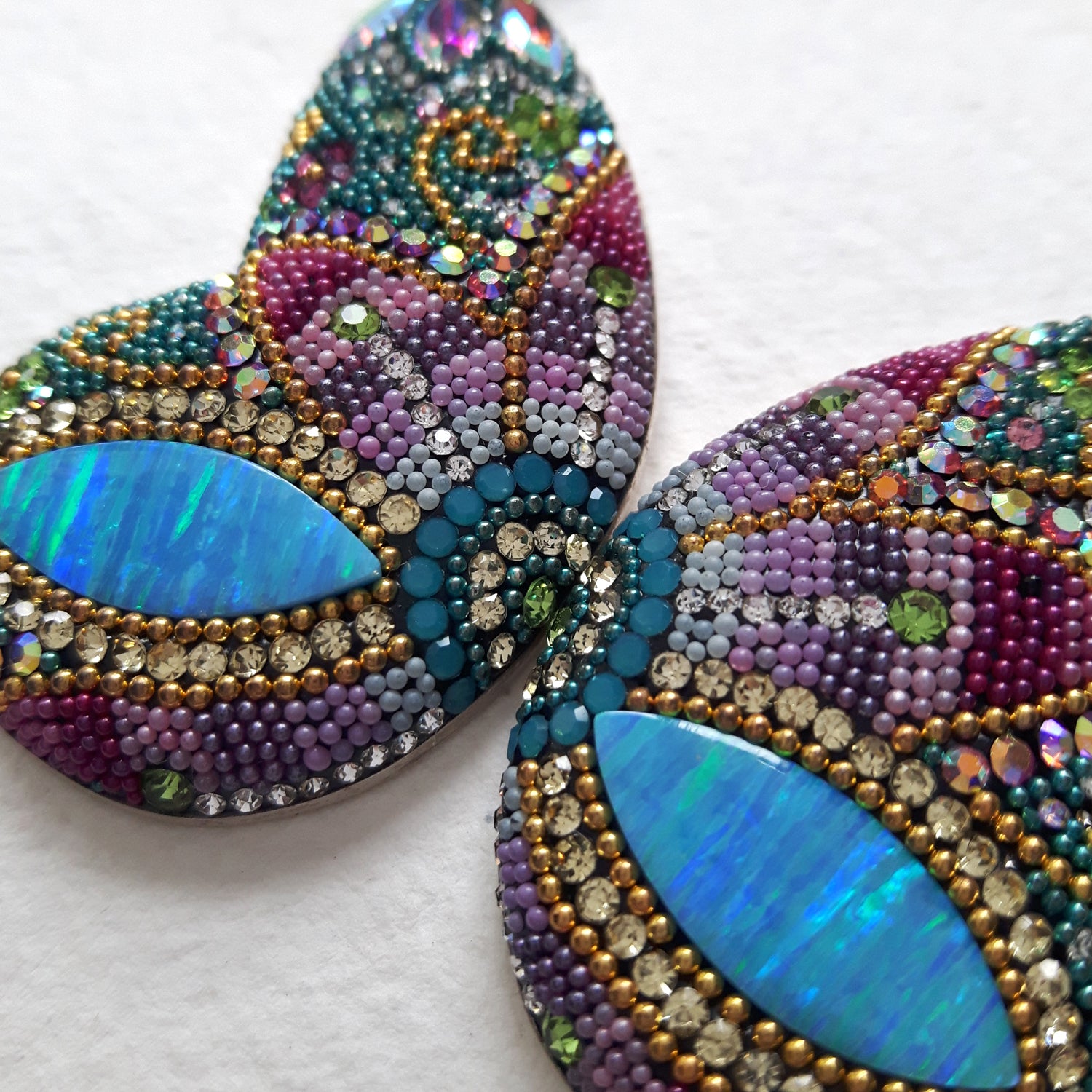 Allegra Galactic Double Butterfly 4.5cm Stud Earrings
