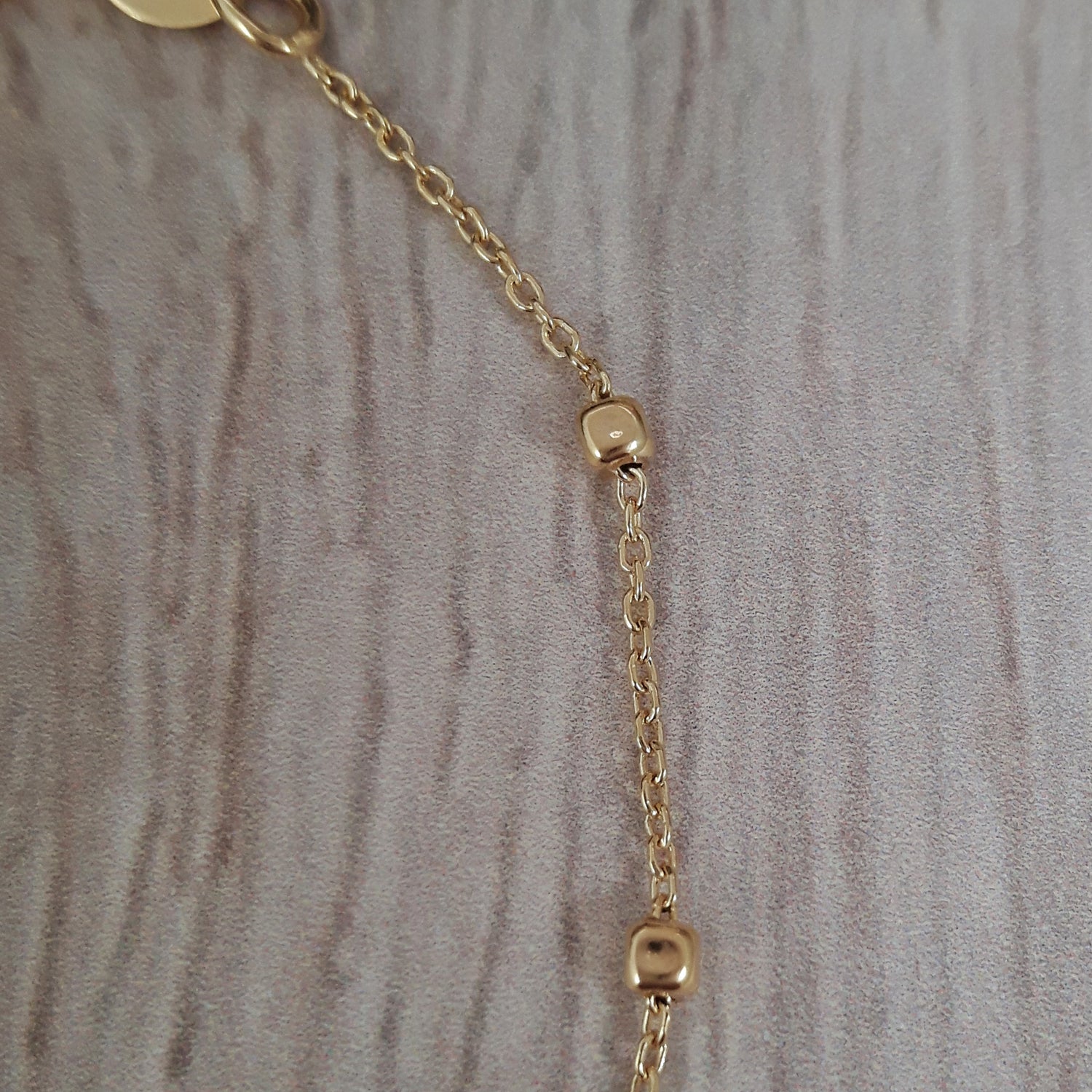 Anchor Gold Nugget 17.5cm Chain Bracelet