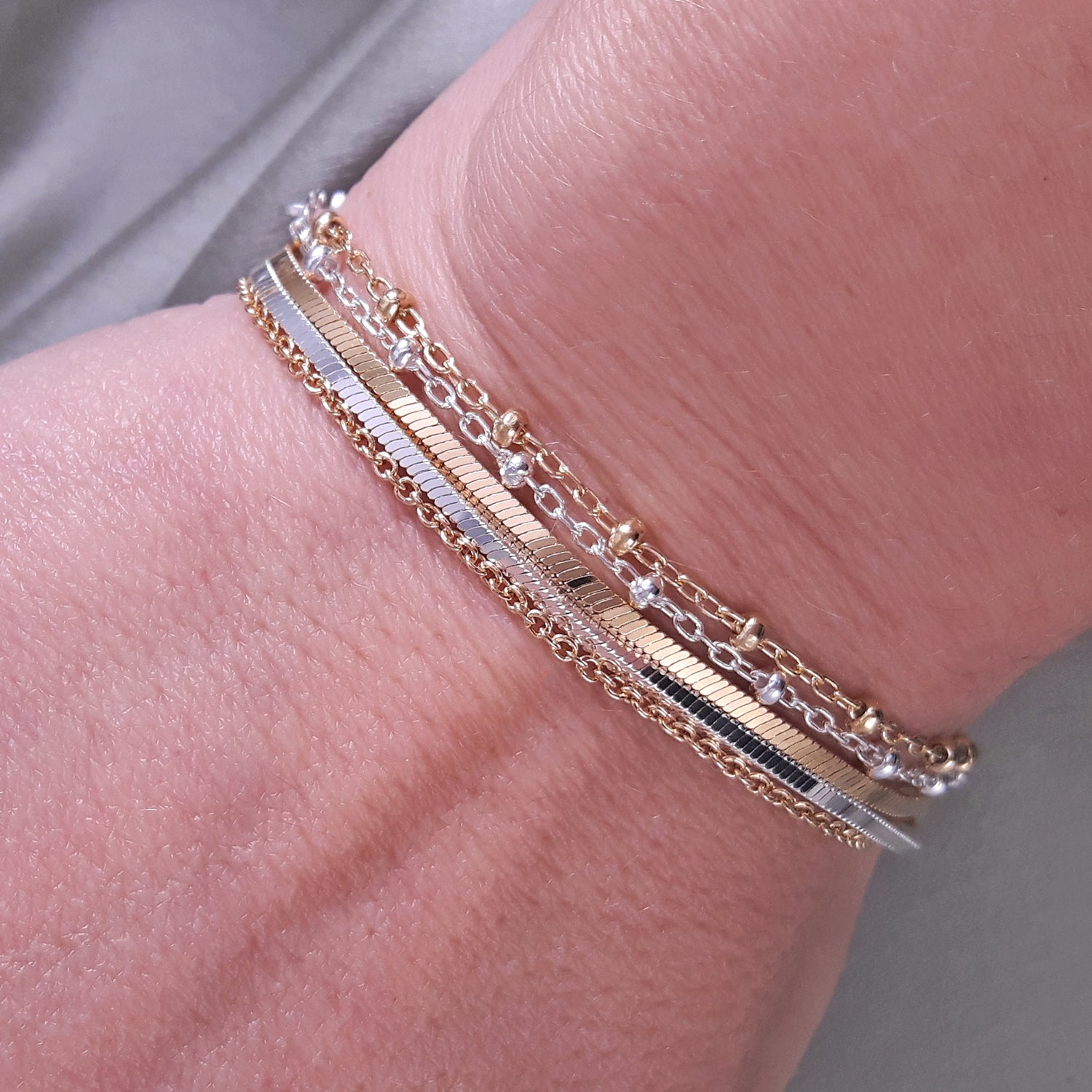 Lotty Gold Plated Chain Bracelet 17.5cm