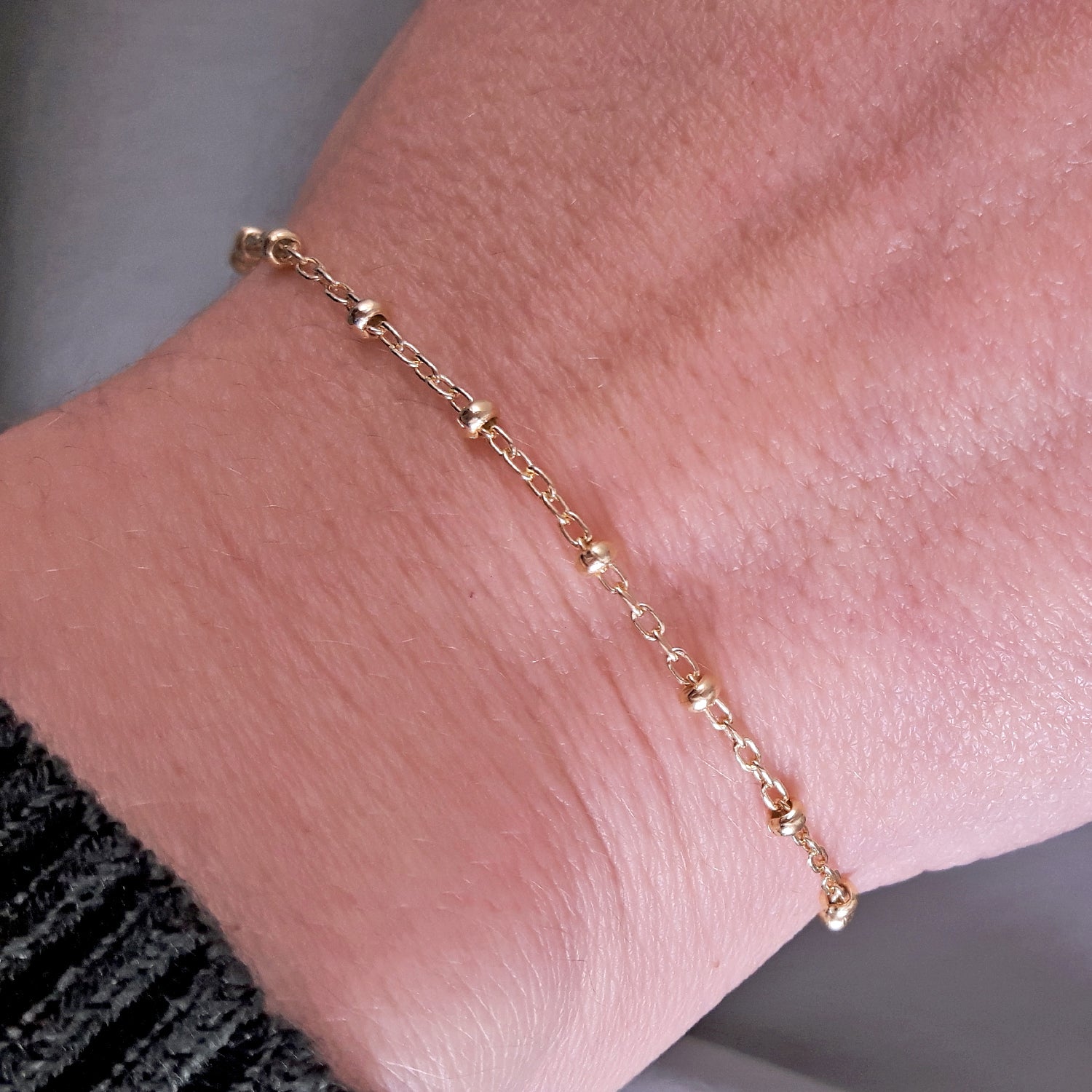 Lotty Gold Plated Chain Bracelet 17.5cm