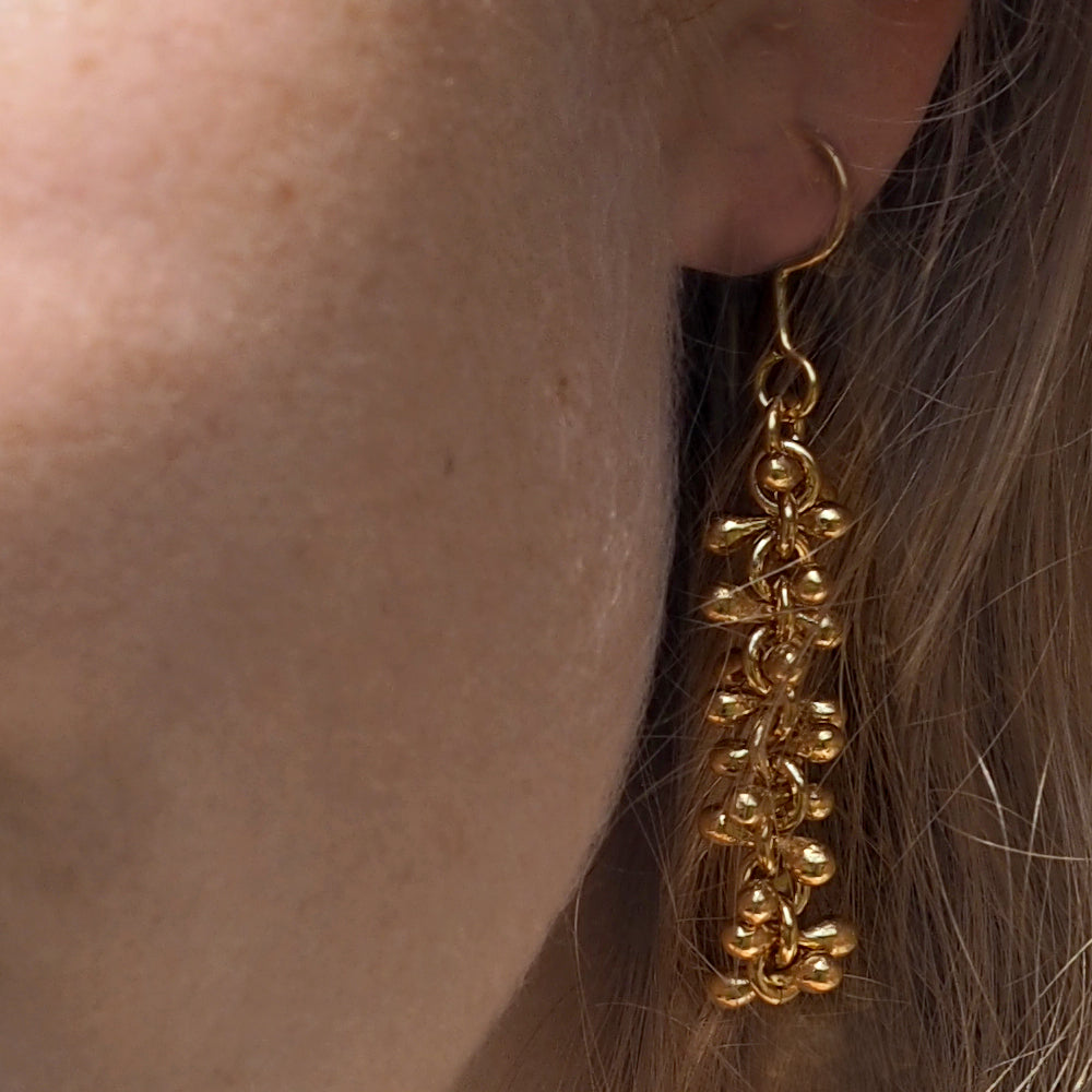 Bella Gold Drop Earrings