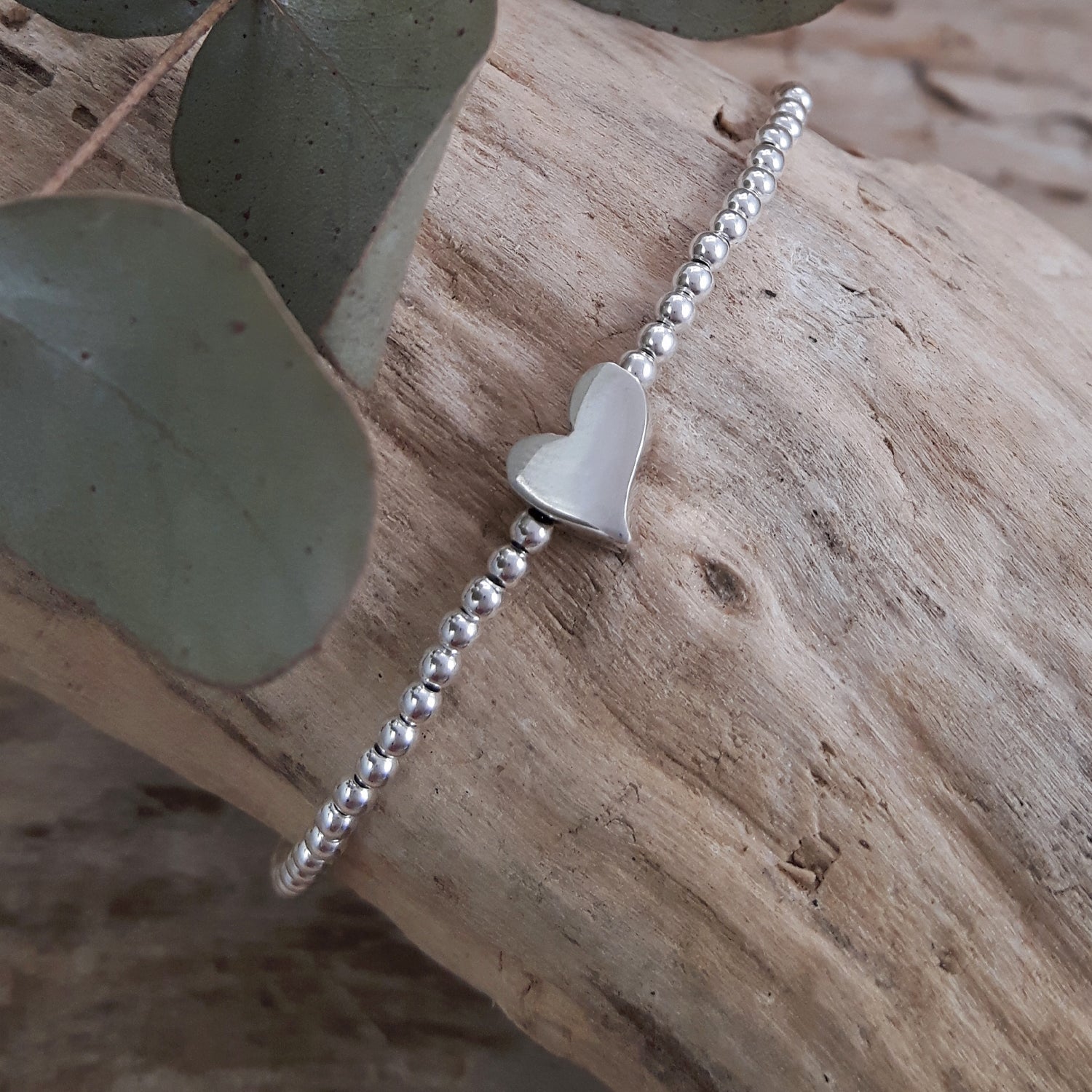 Infinity Heart Silver Bracelet