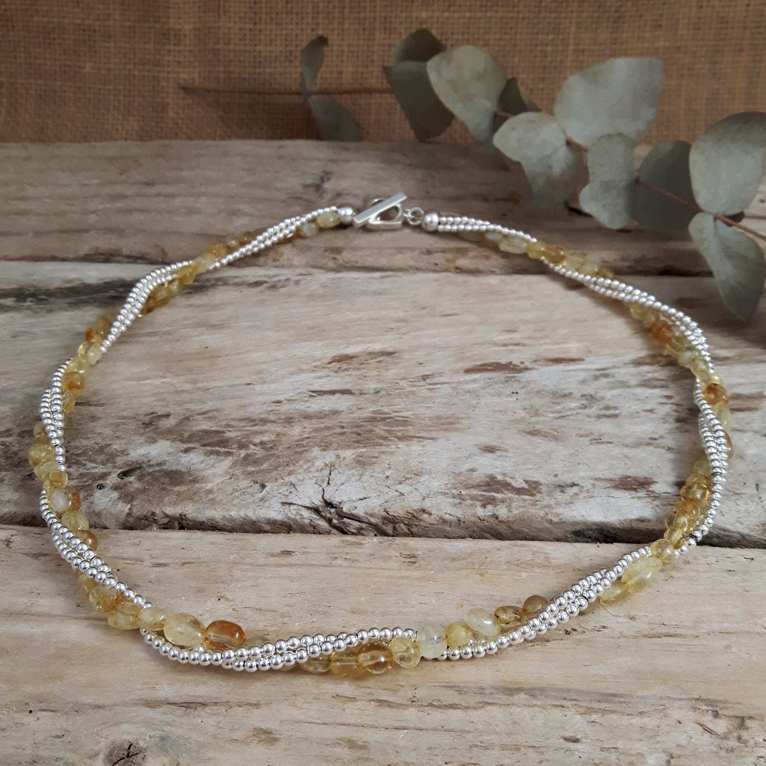 Jasmin Citrine Birthstone Necklace