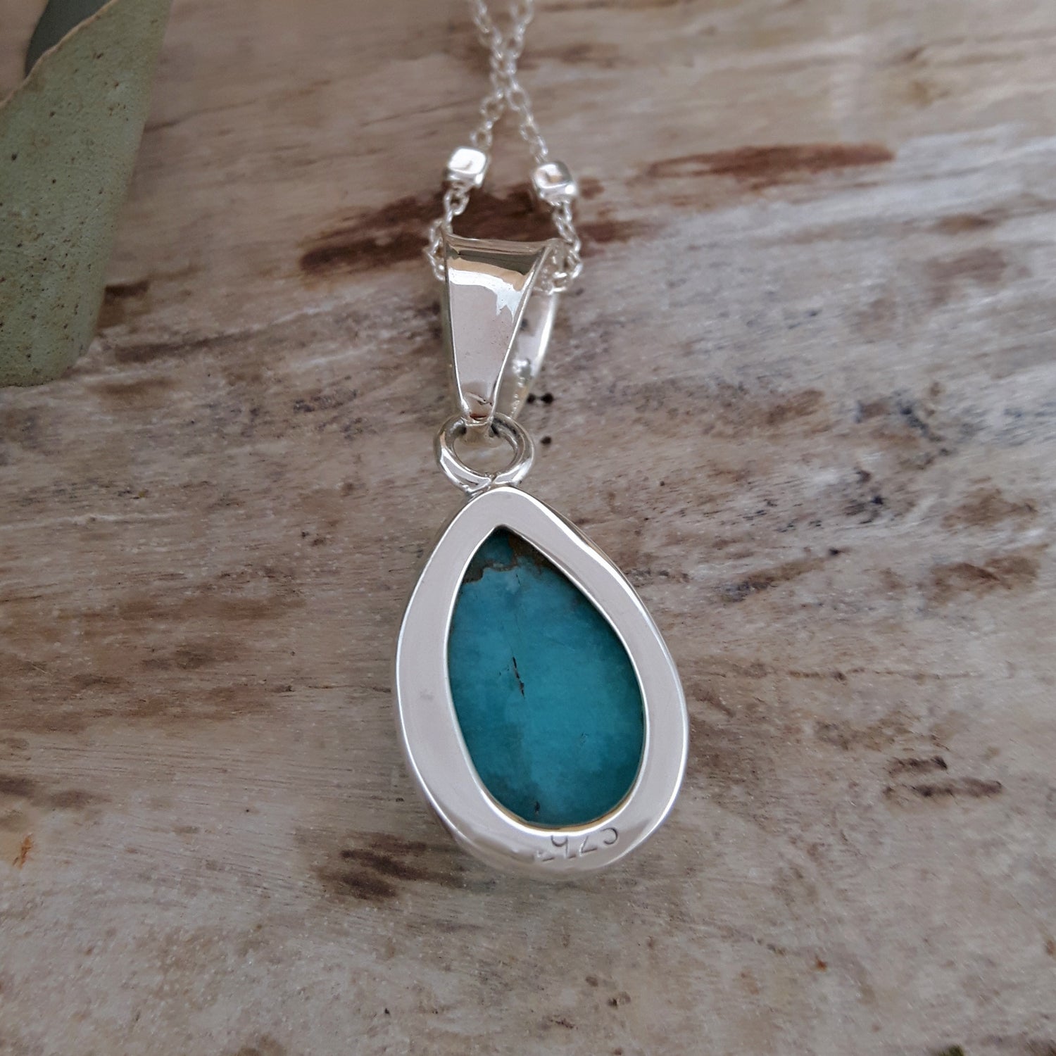 Kylie Amazonite Teardrop Pendant
