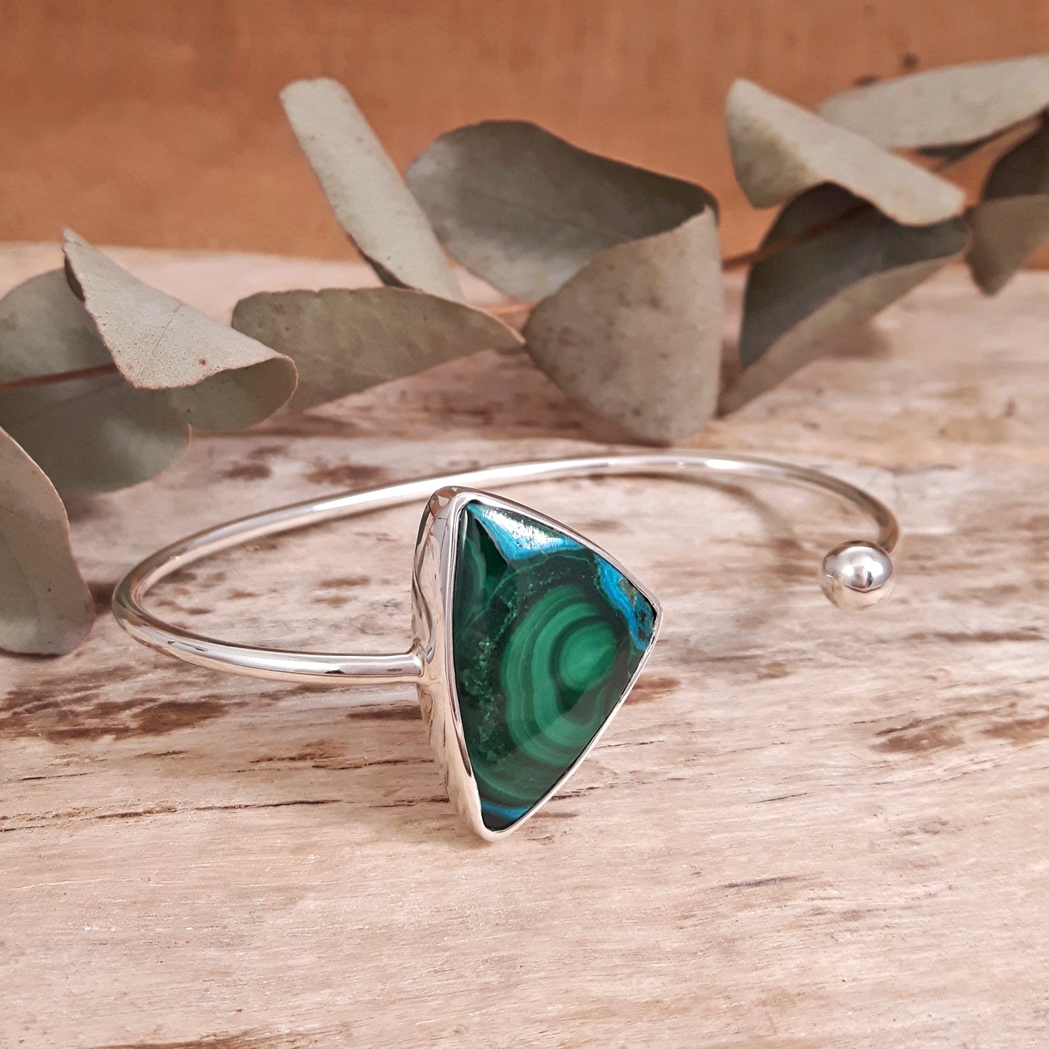 Laguna Shattuckite Large Open Bangle