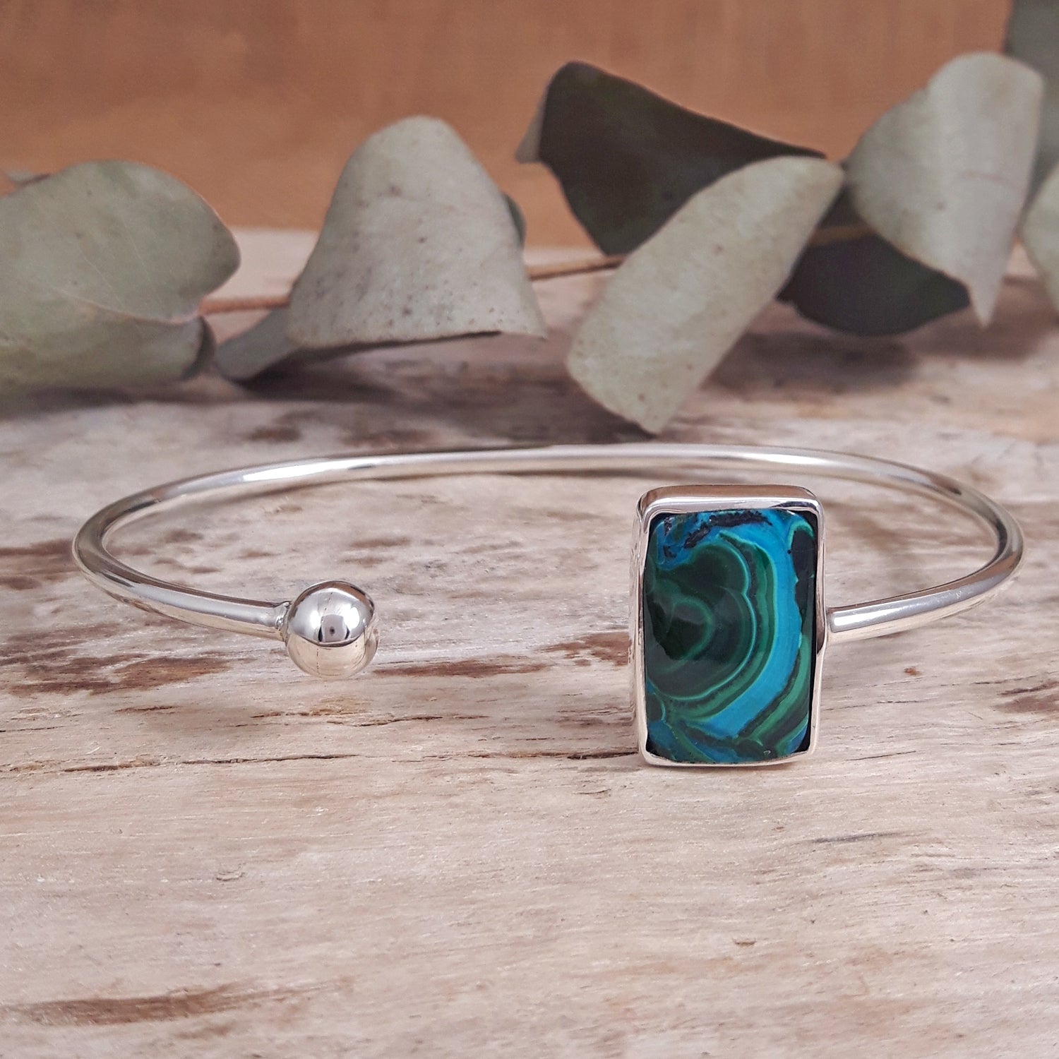 Laguna Shattuckite Small Open Bangle