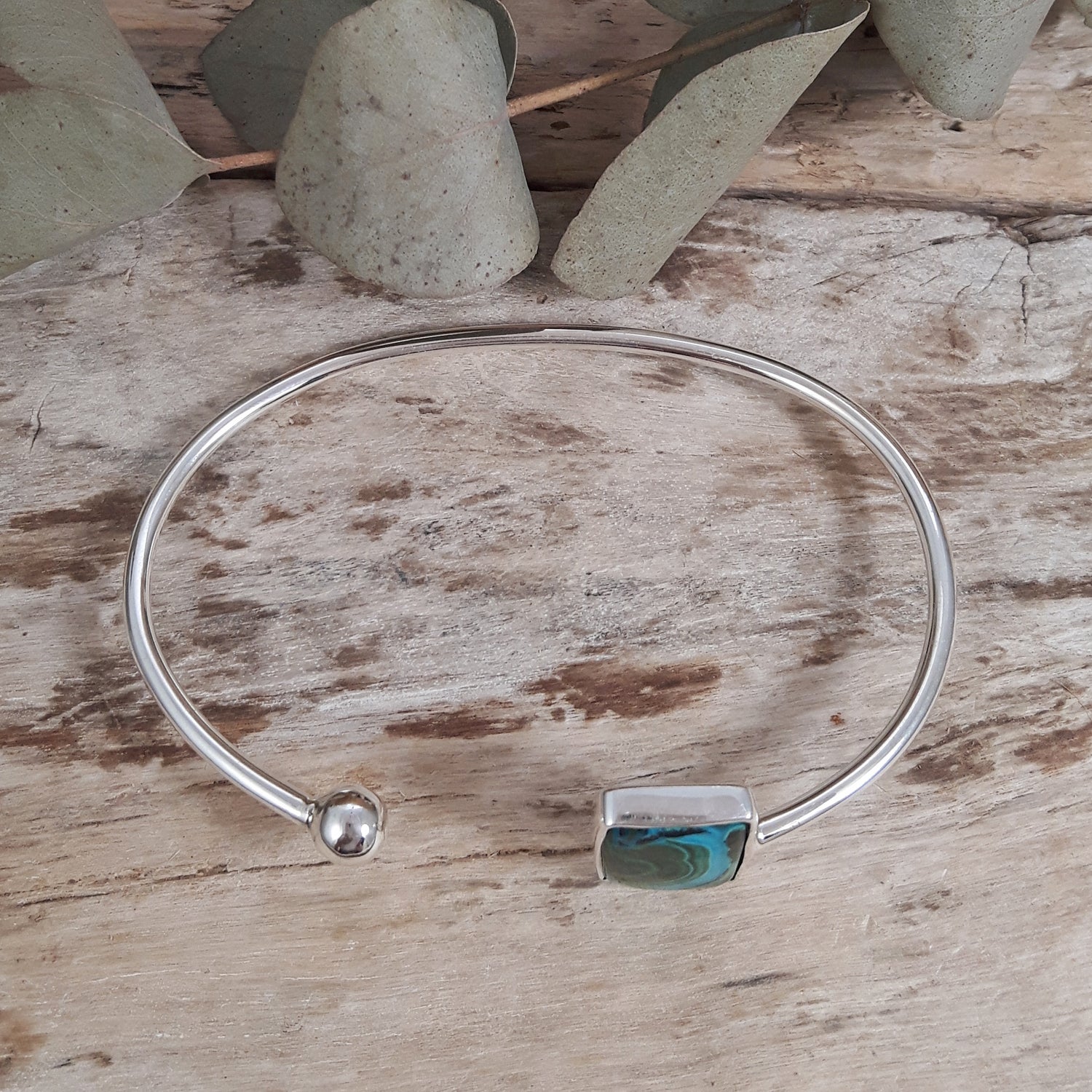 Laguna Shattuckite Small Open Bangle