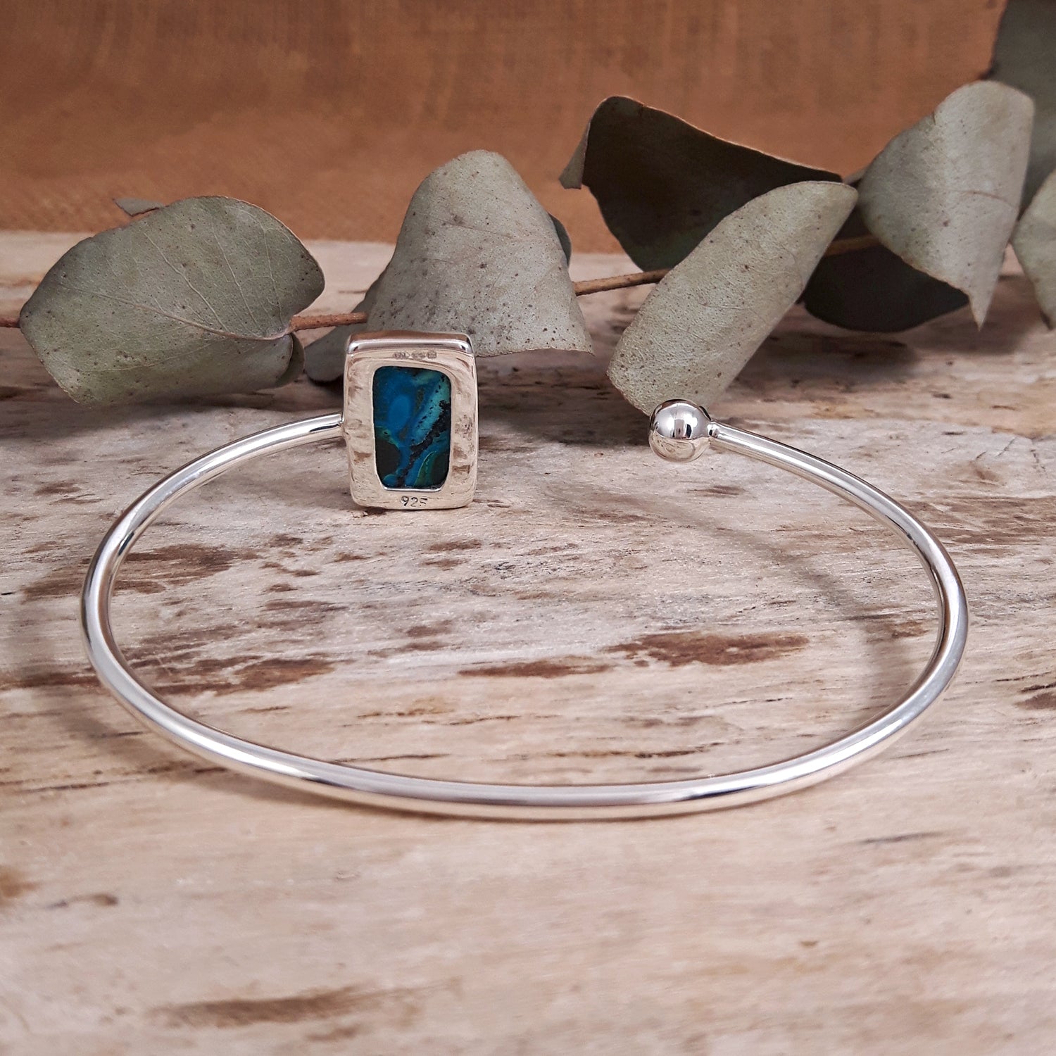 Laguna Shattuckite Small Open Bangle
