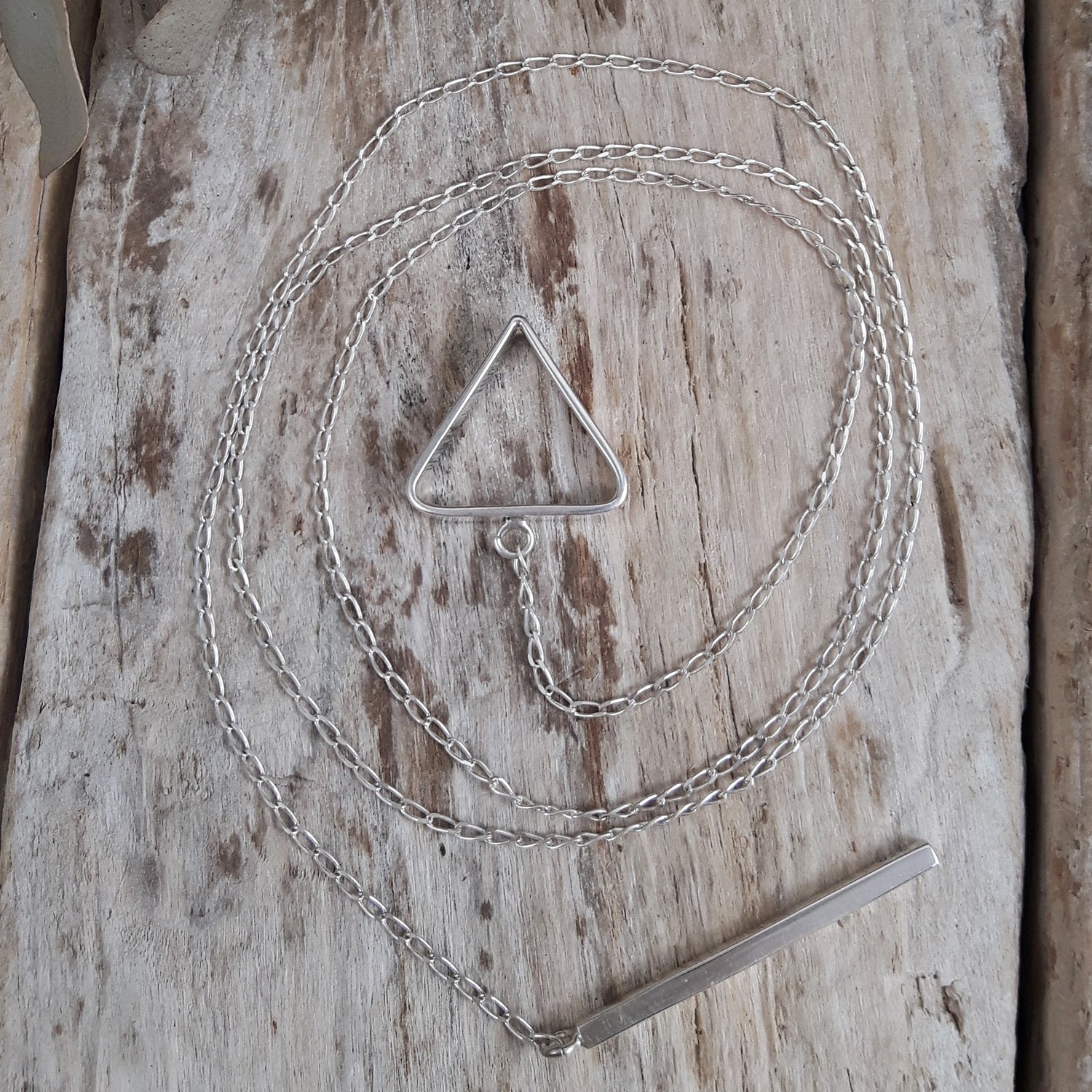 SAMPLE Lanza Triangle Necklace