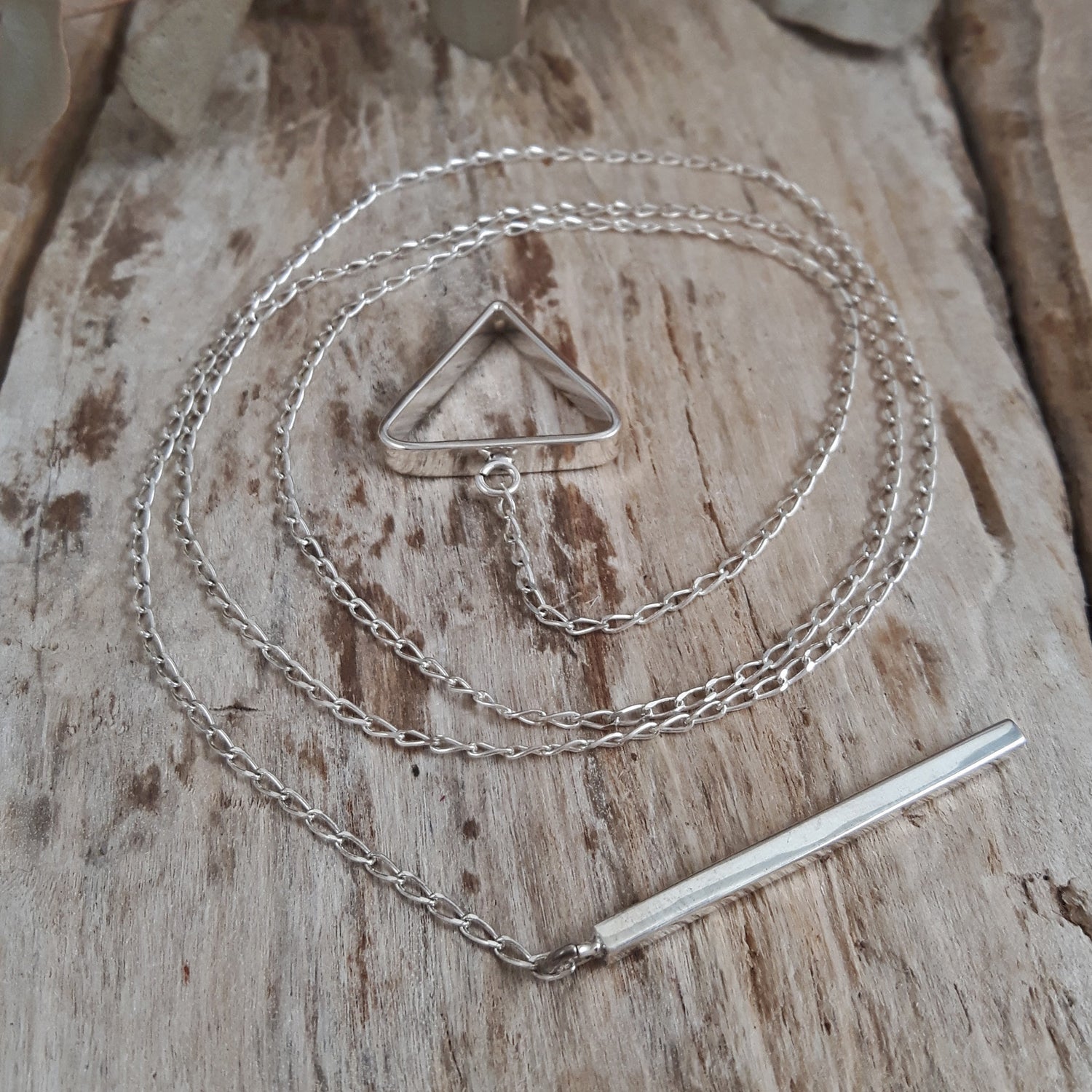 SAMPLE Lanza Triangle Necklace