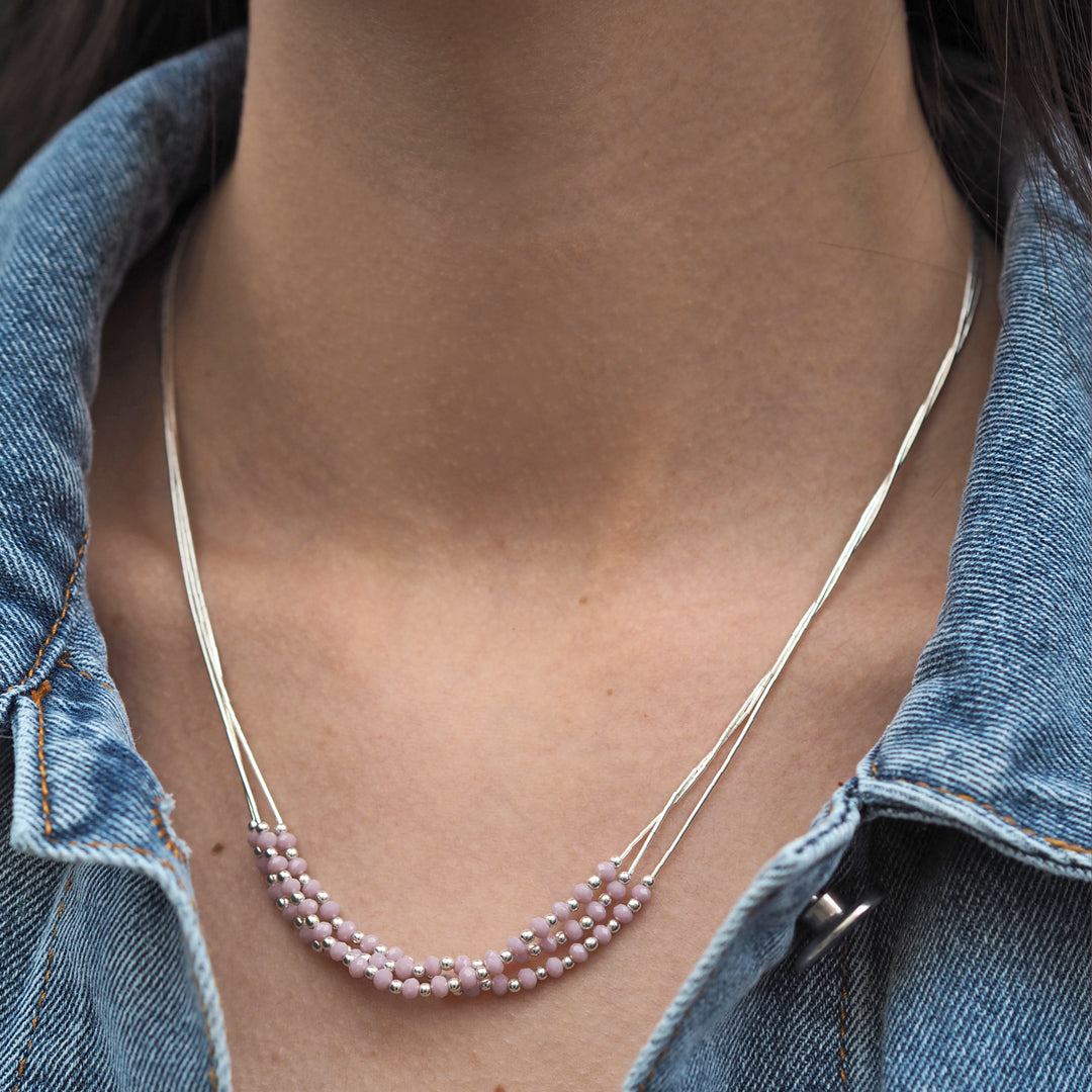 Adeline Chalcedony Rose Necklace
