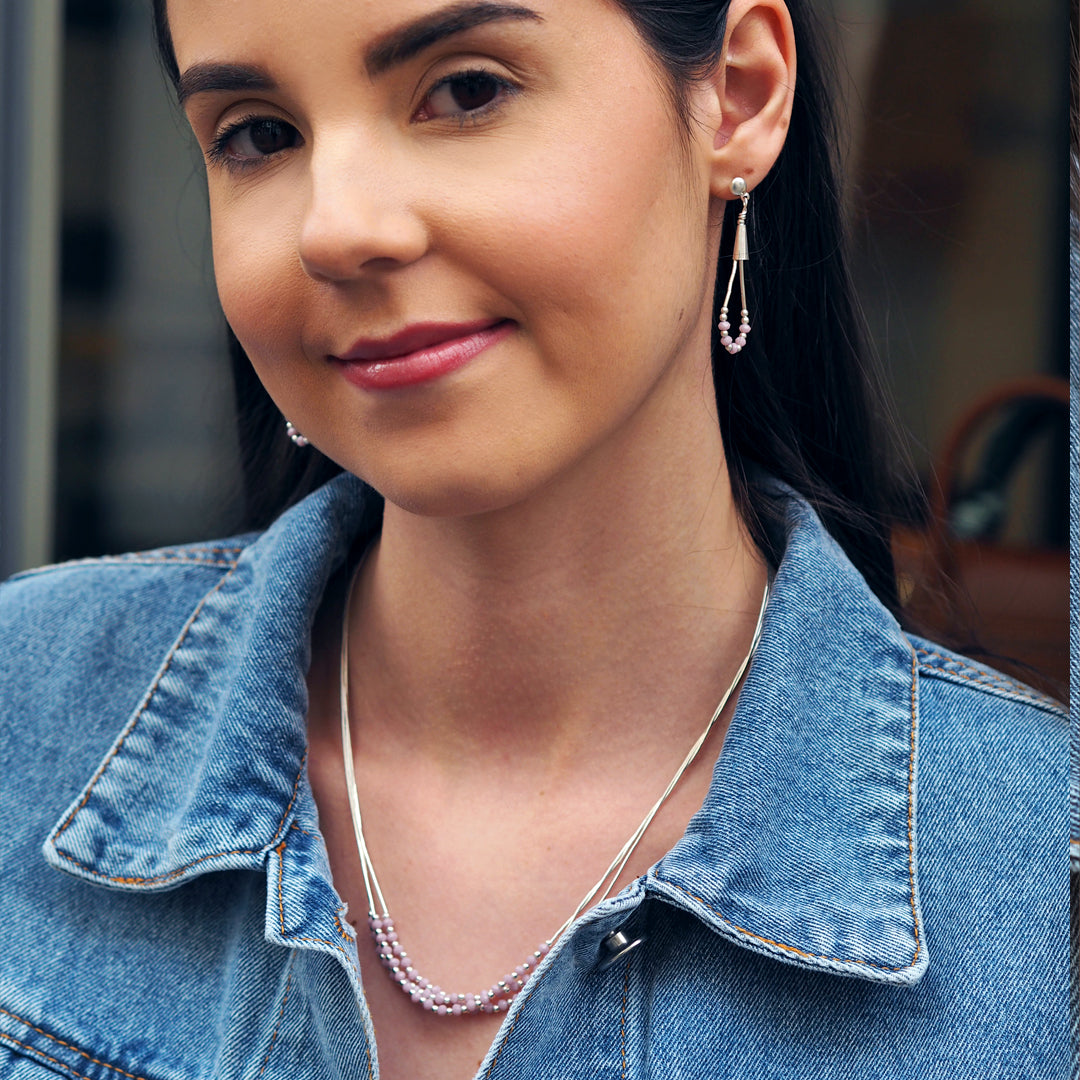 Adeline Chalcedony Rose Necklace