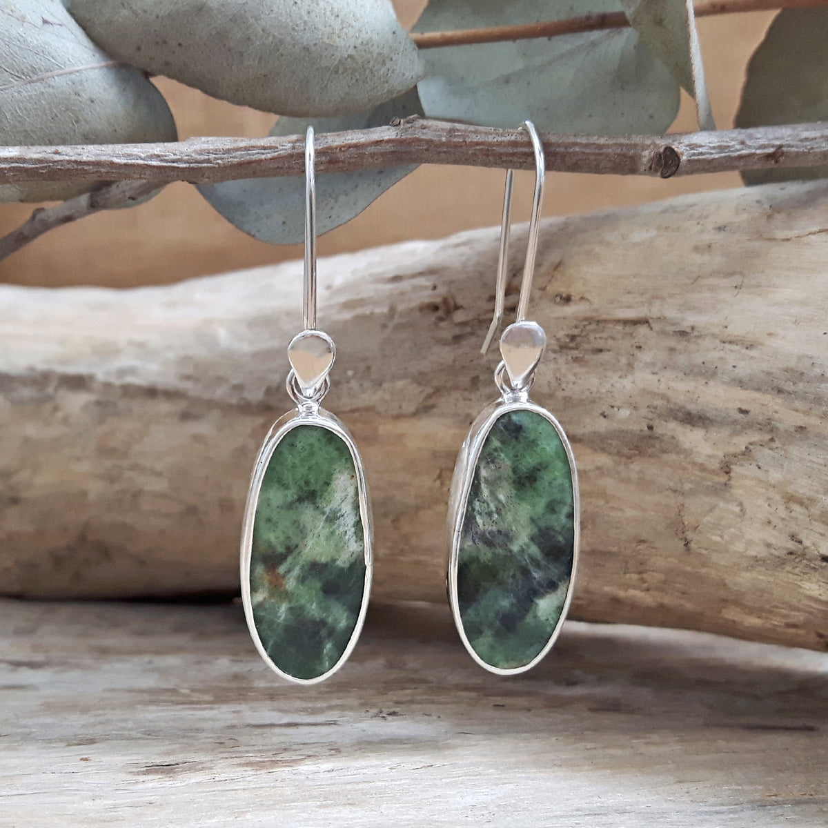 Monet Chrome Chalcedony Large Drop Earrings
