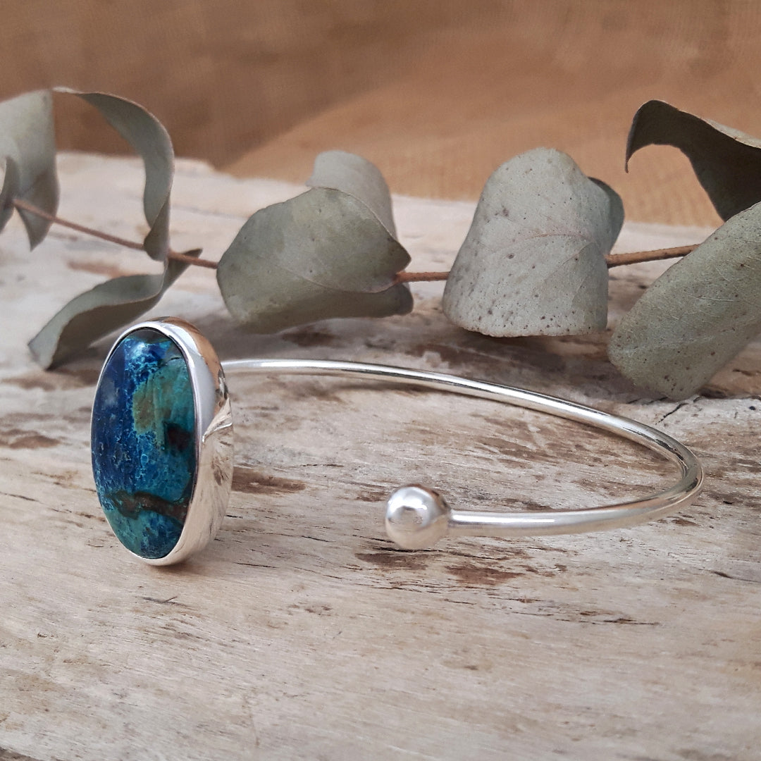 Monet Chrysocolla Open Cuff