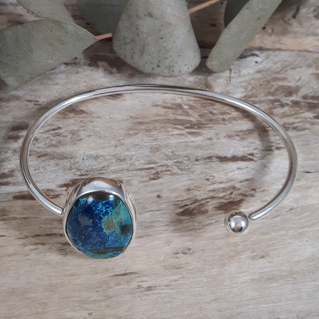 Monet Chrysocolla Open Cuff
