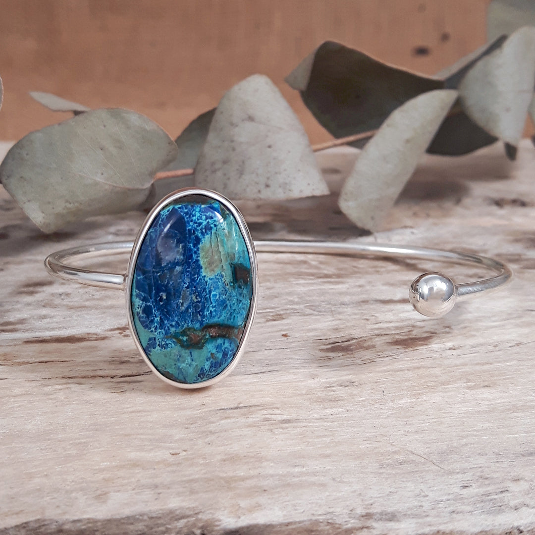 Monet Chrysocolla Open Cuff