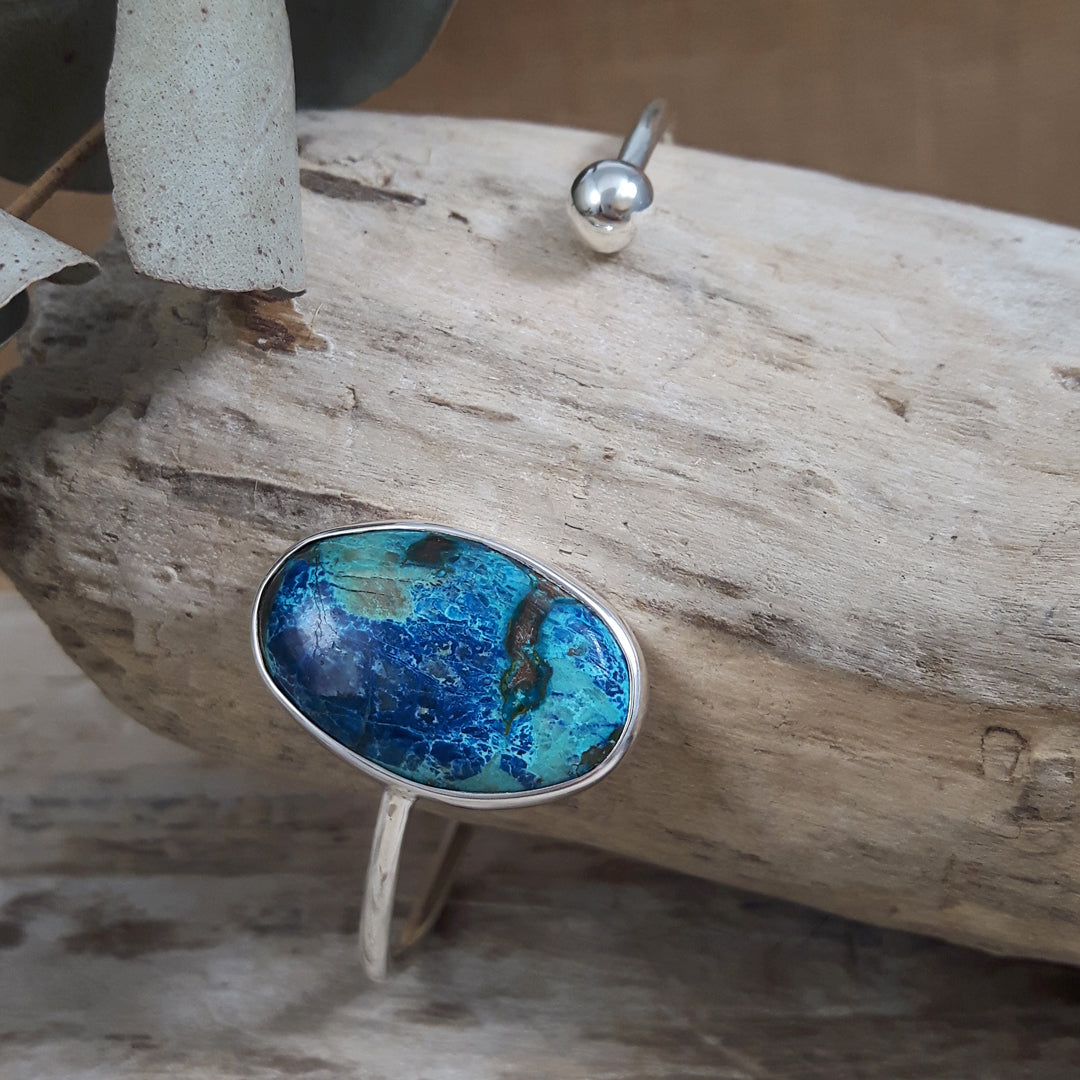 Monet Chrysocolla Open Cuff