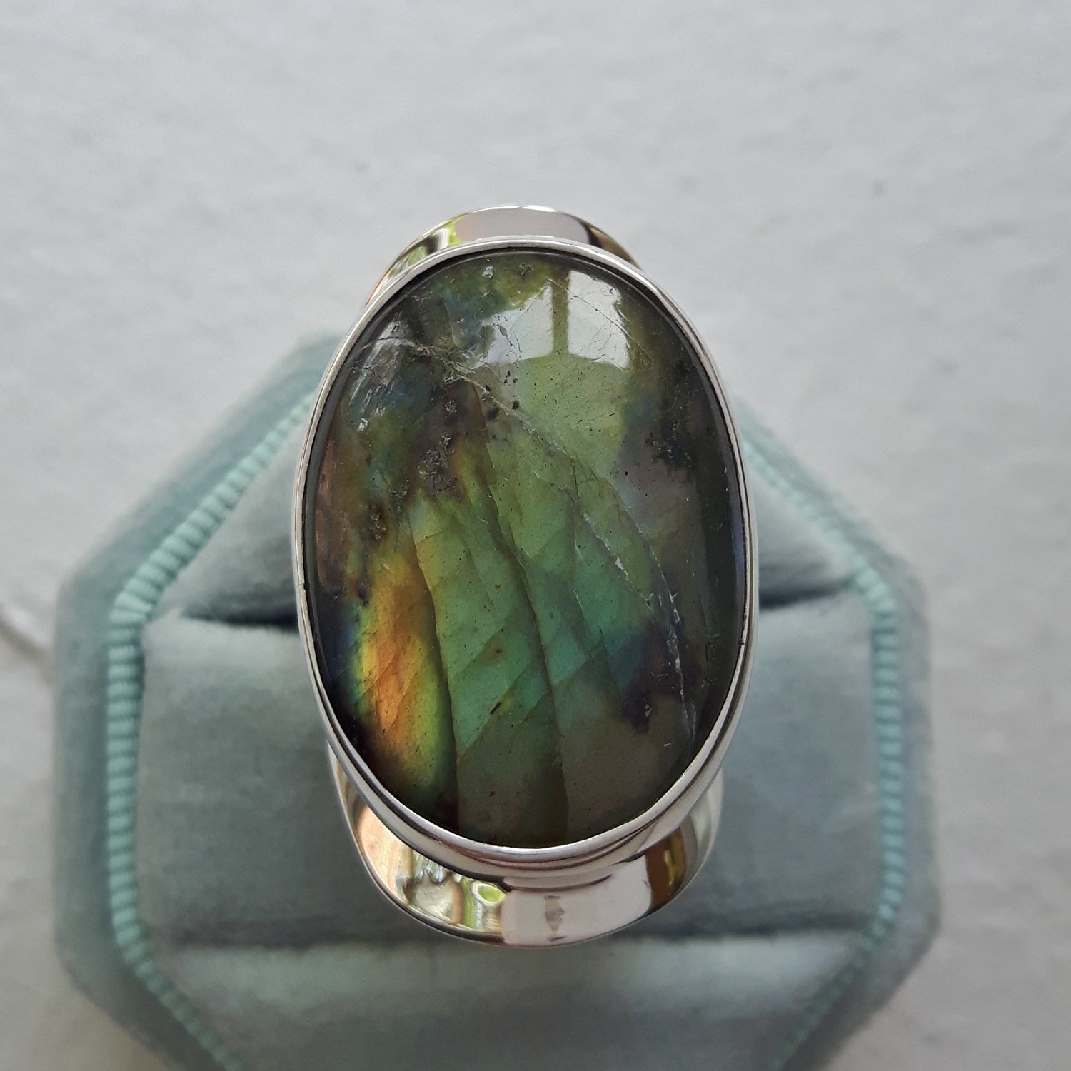 PERFECTLY IMPERFECT Monet Labradorite Marquise XXL Adjustable Ring A