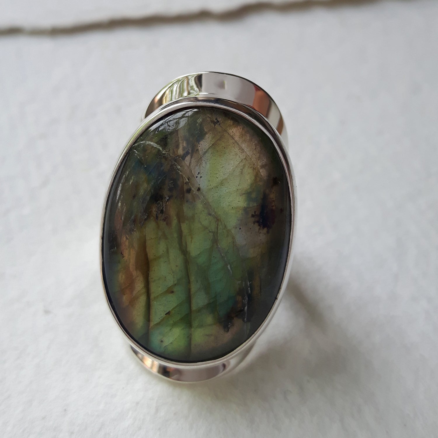 PERFECTLY IMPERFECT Monet Labradorite Marquise XXL Adjustable Ring A