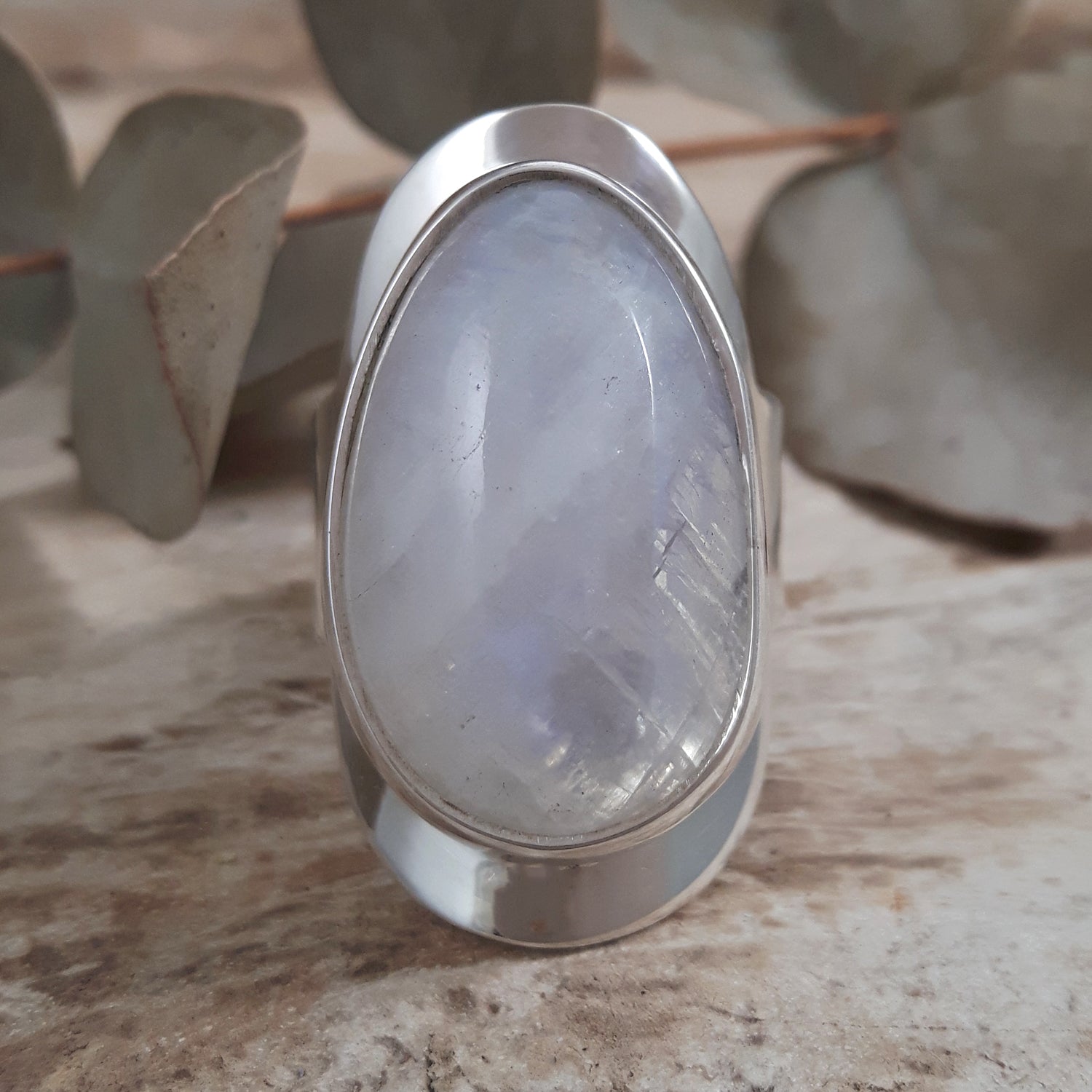 Monet Moonstone Oval L Adjustable Ring A