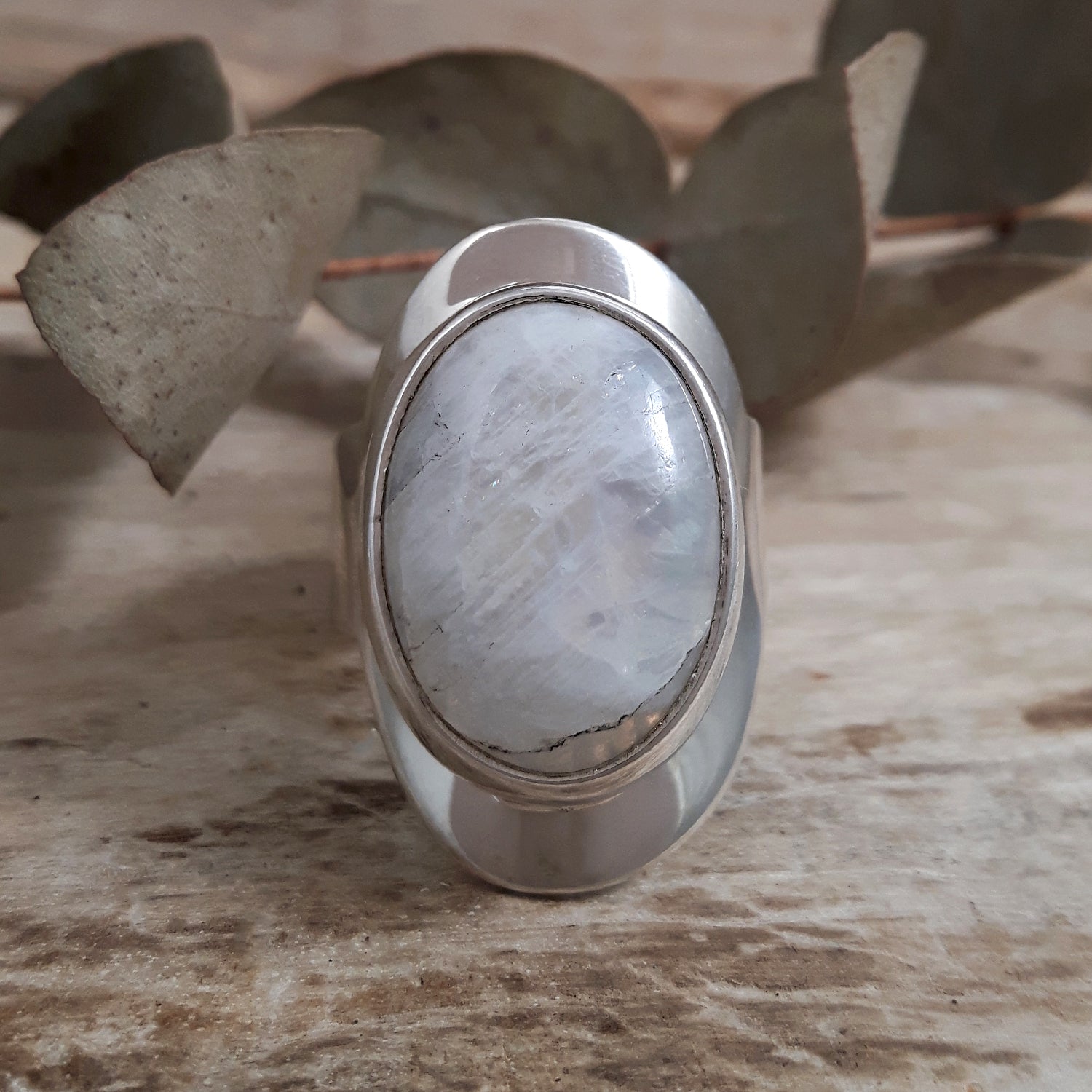 Monet Moonstone Oval Med Adjustable Ring A