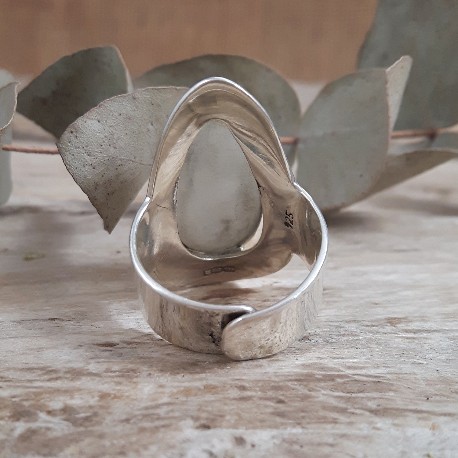 Monet Moonstone Teardrop Med Adjustable Ring A