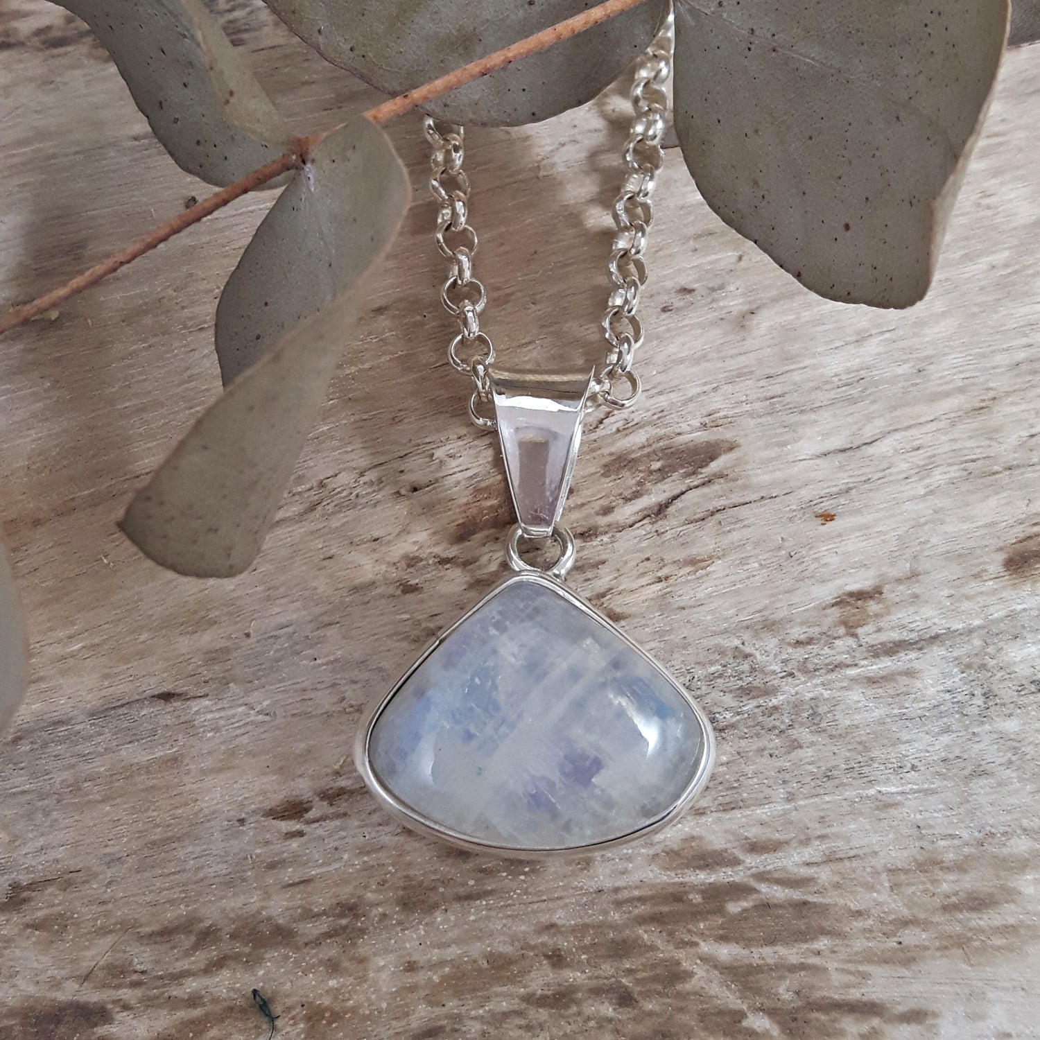 Monet Moonstone Small Pendant Triangle A