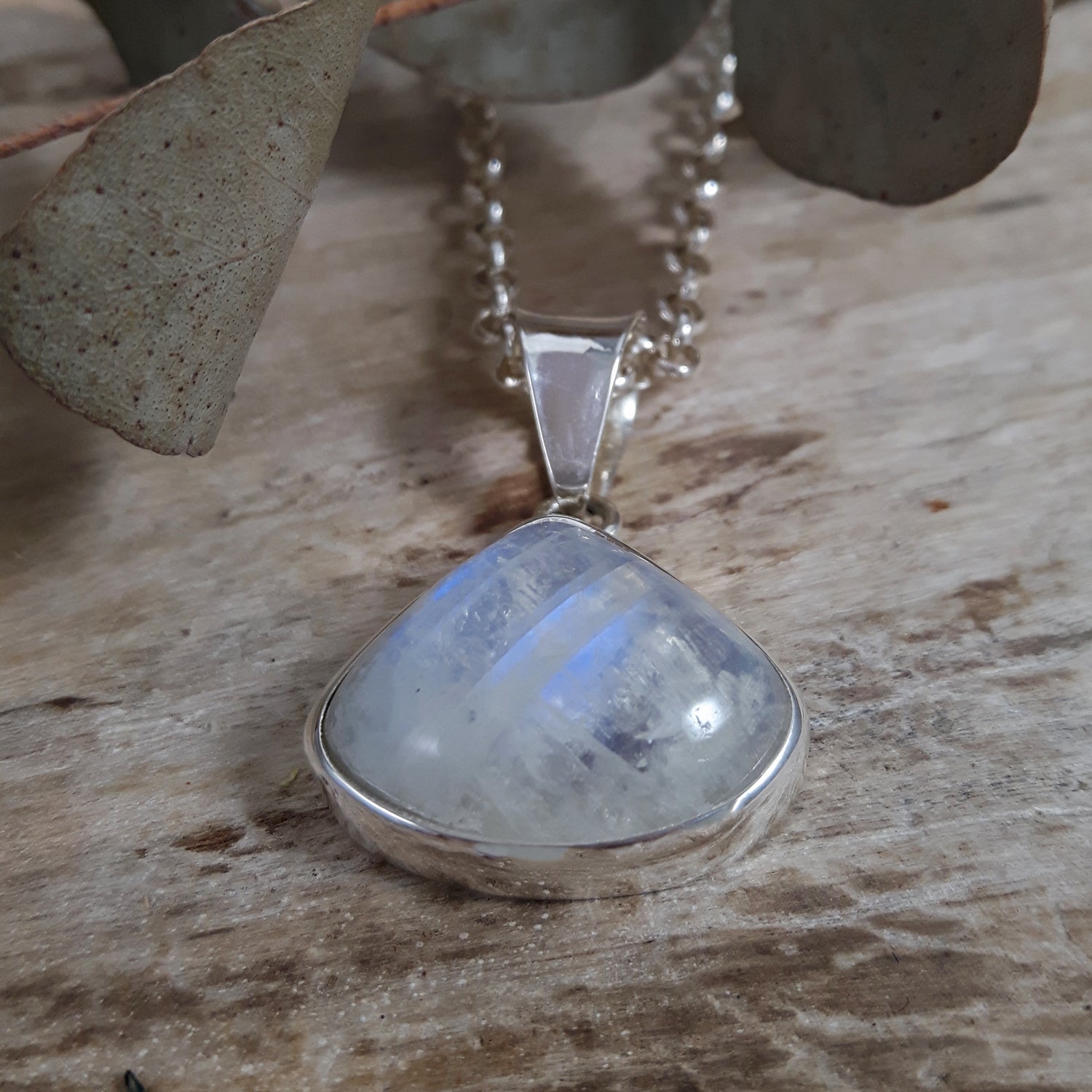 Monet Moonstone Small Pendant Triangle A