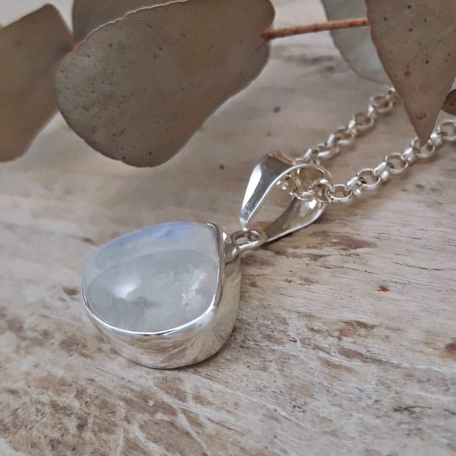 Monet Moonstone Small Pendant Triangle A