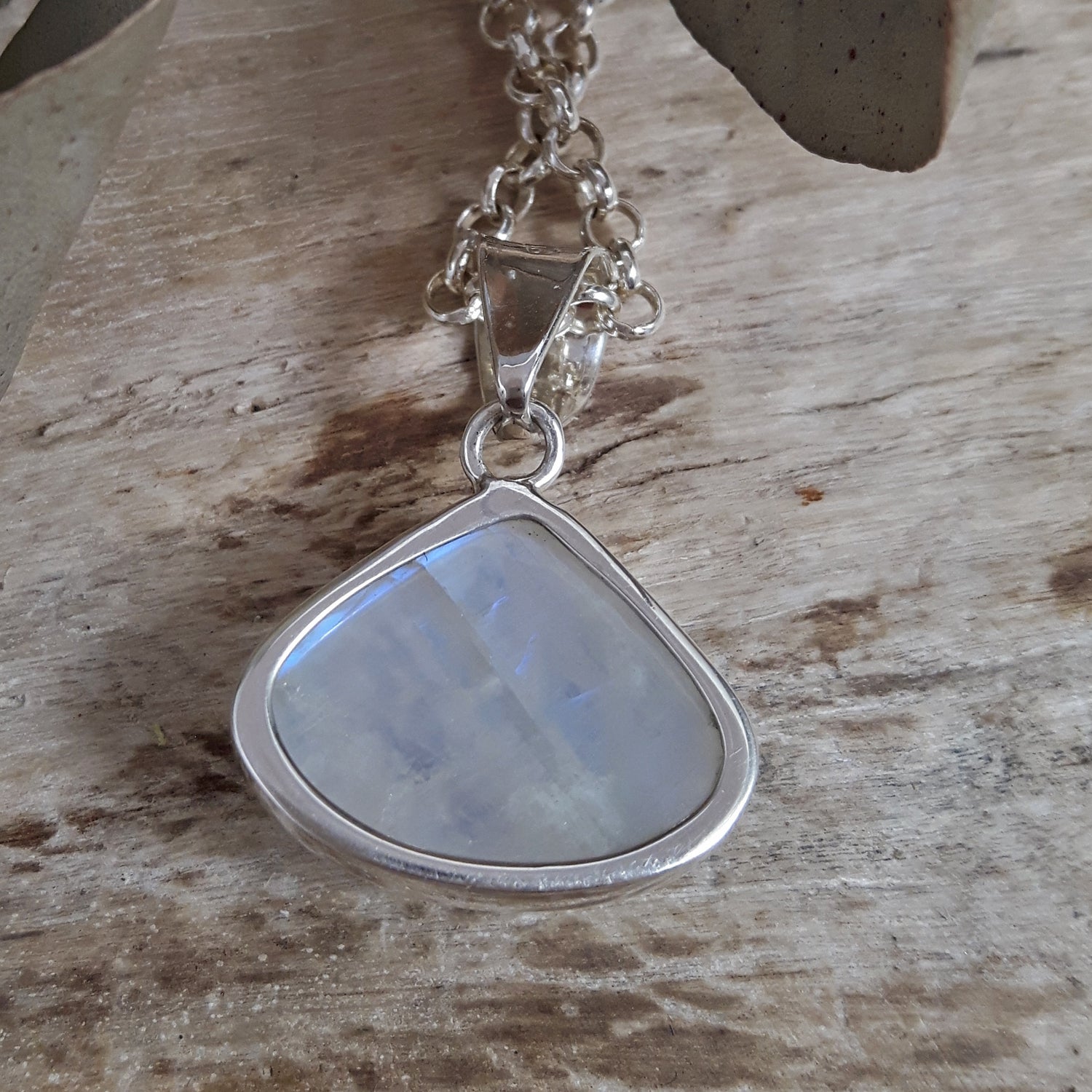 Monet Moonstone Small Pendant Triangle A