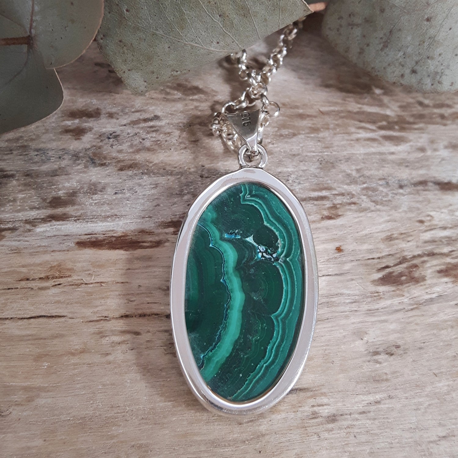 Monet Shattuckite Medium Oval Pendant