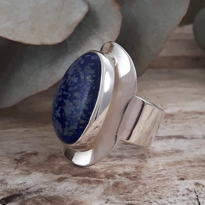 Monet Lapis Large Adjustable Ring