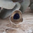 Monet Lapis Large Adjustable Ring