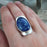 Monet Lapis Large Adjustable Ring