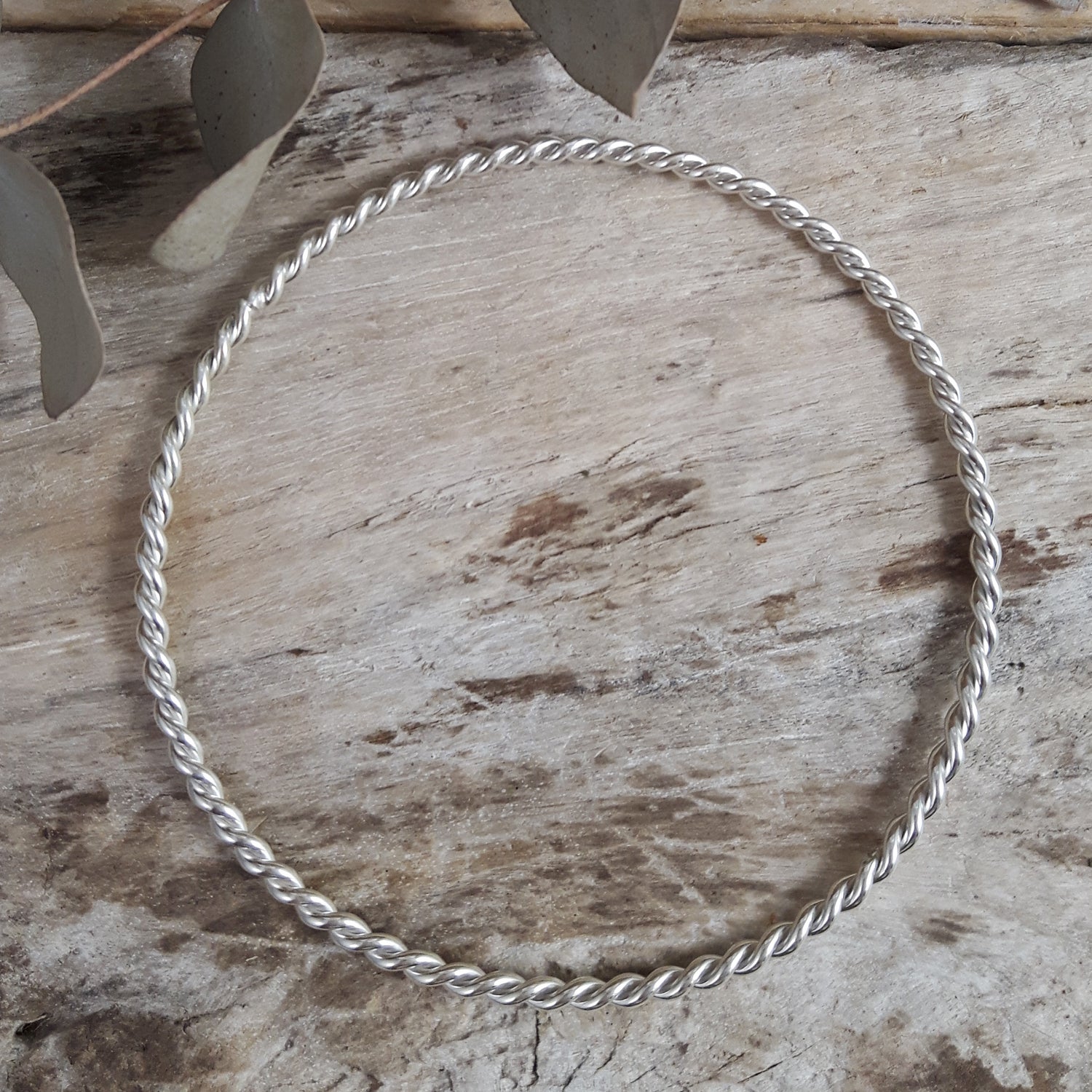 SAMPLE Orla Twist Sterling Silver Bangle