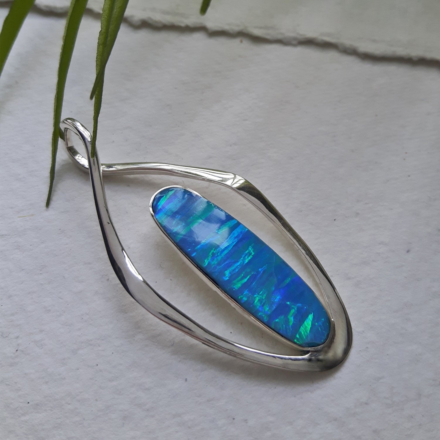 PERFECTLY IMPERFECT Flinder Turquoise Flame Pendant