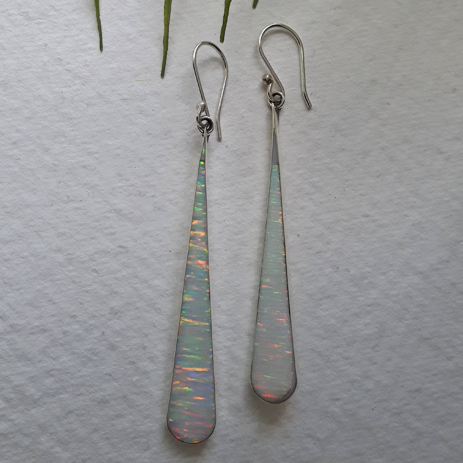 PERFECTLY IMPERFECT Flinder White Long Drop Earrings