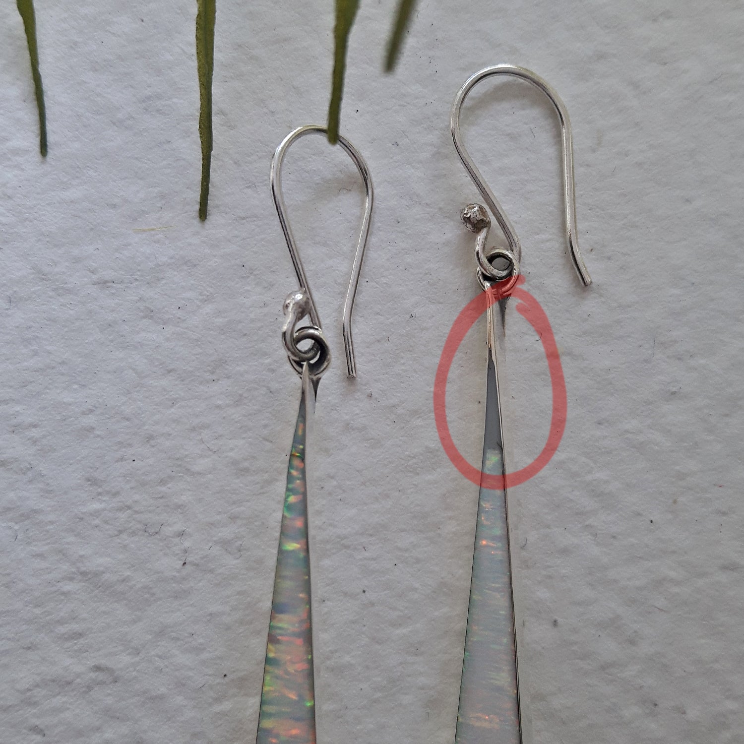 PERFECTLY IMPERFECT Flinder White Long Drop Earrings
