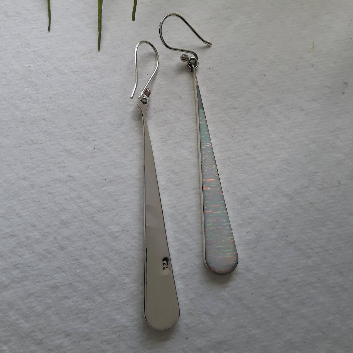 PERFECTLY IMPERFECT Flinder White Long Drop Earrings