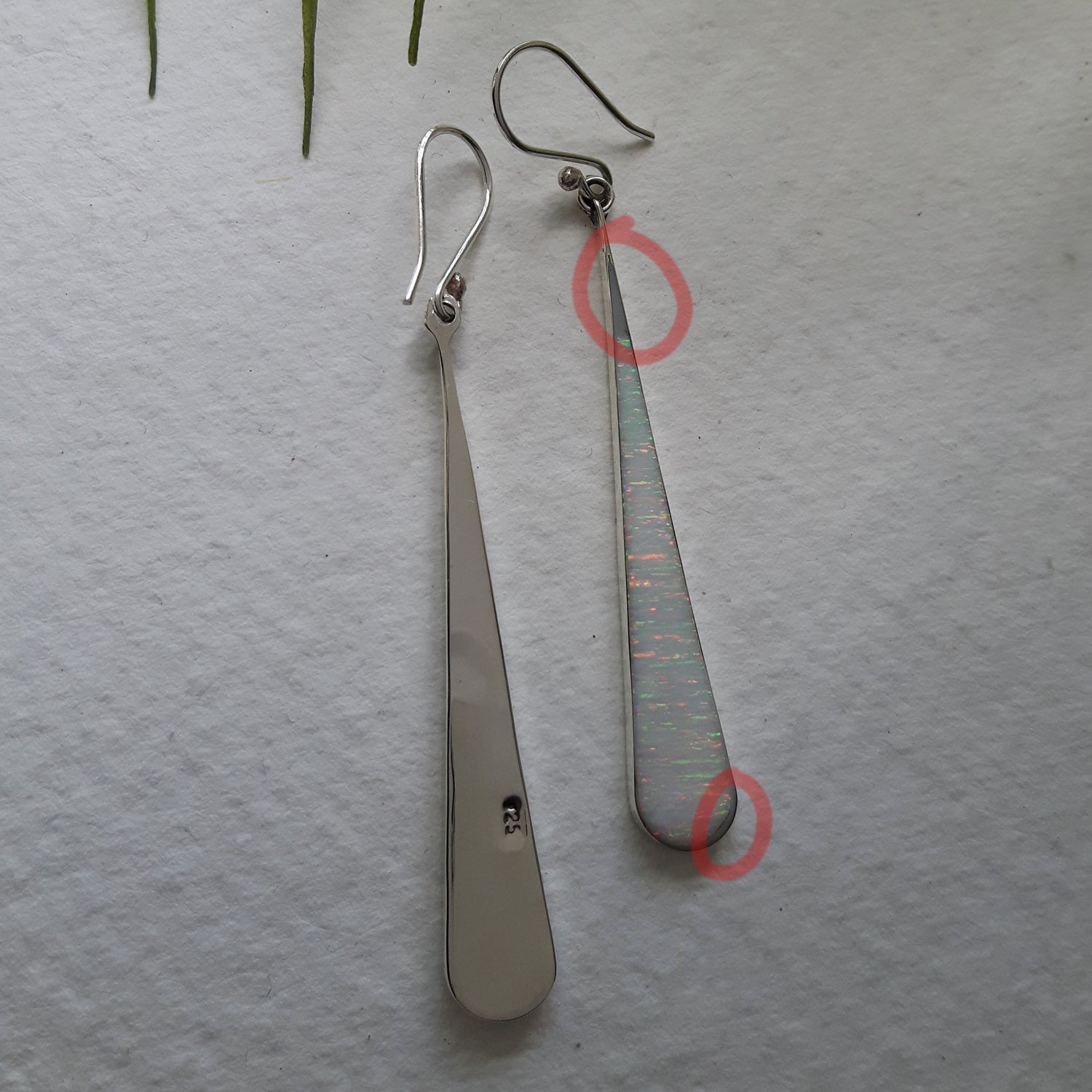 PERFECTLY IMPERFECT Flinder White Long Drop Earrings