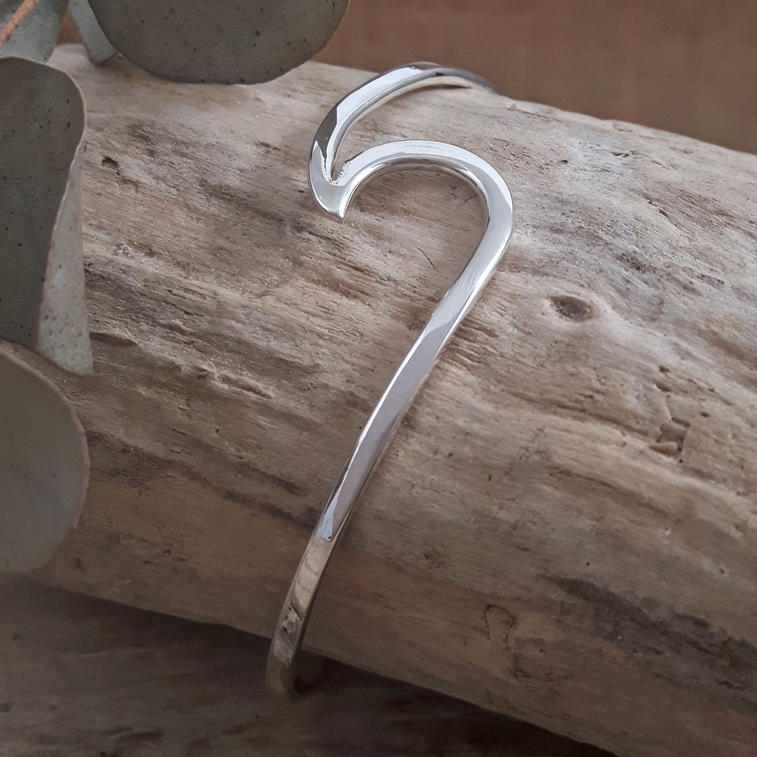 Phoenix Polished Silver Cuff