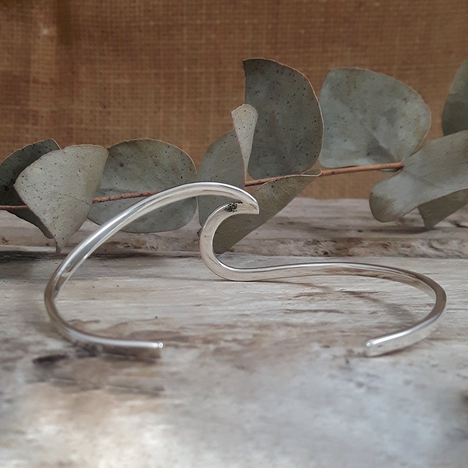 Phoenix Polished Silver Cuff