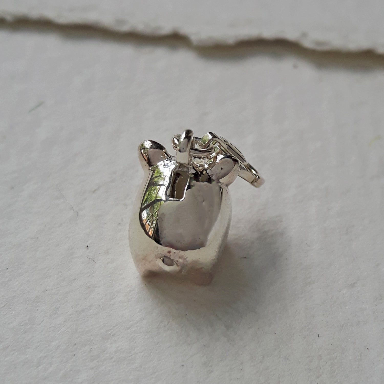 SAMPLE Silver Candy Pig Charm