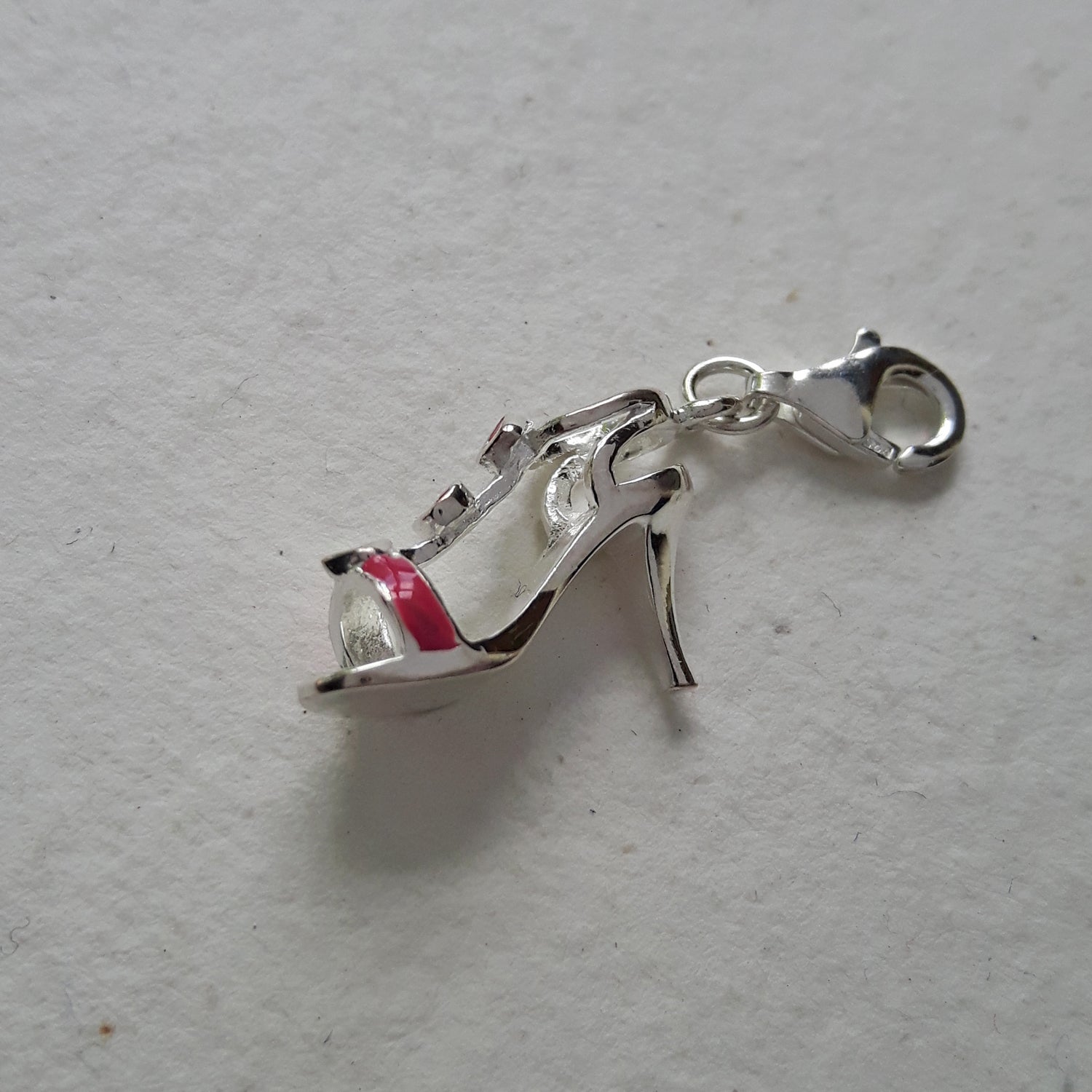 SAMPLE Silver Candy High Heel Charm