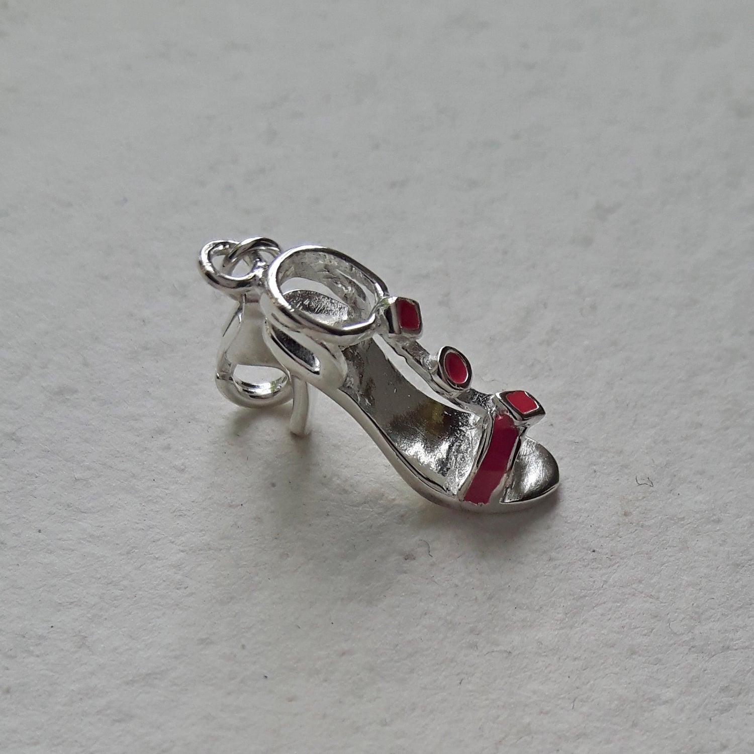 SAMPLE Silver Candy High Heel Charm