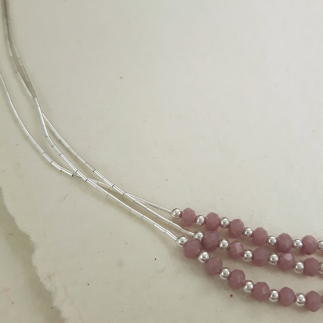 Adeline Chalcedony Rose Necklace