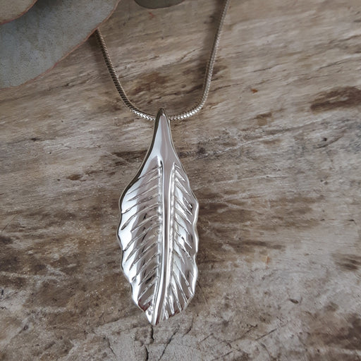 SAMPLE Feather Silver Pendant B