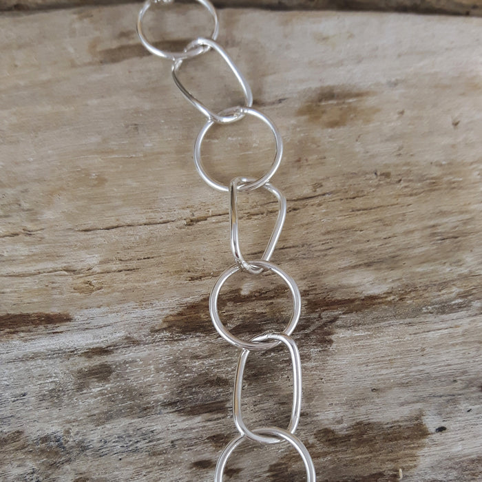 SAMPLE Rhonda Silver Link Necklace