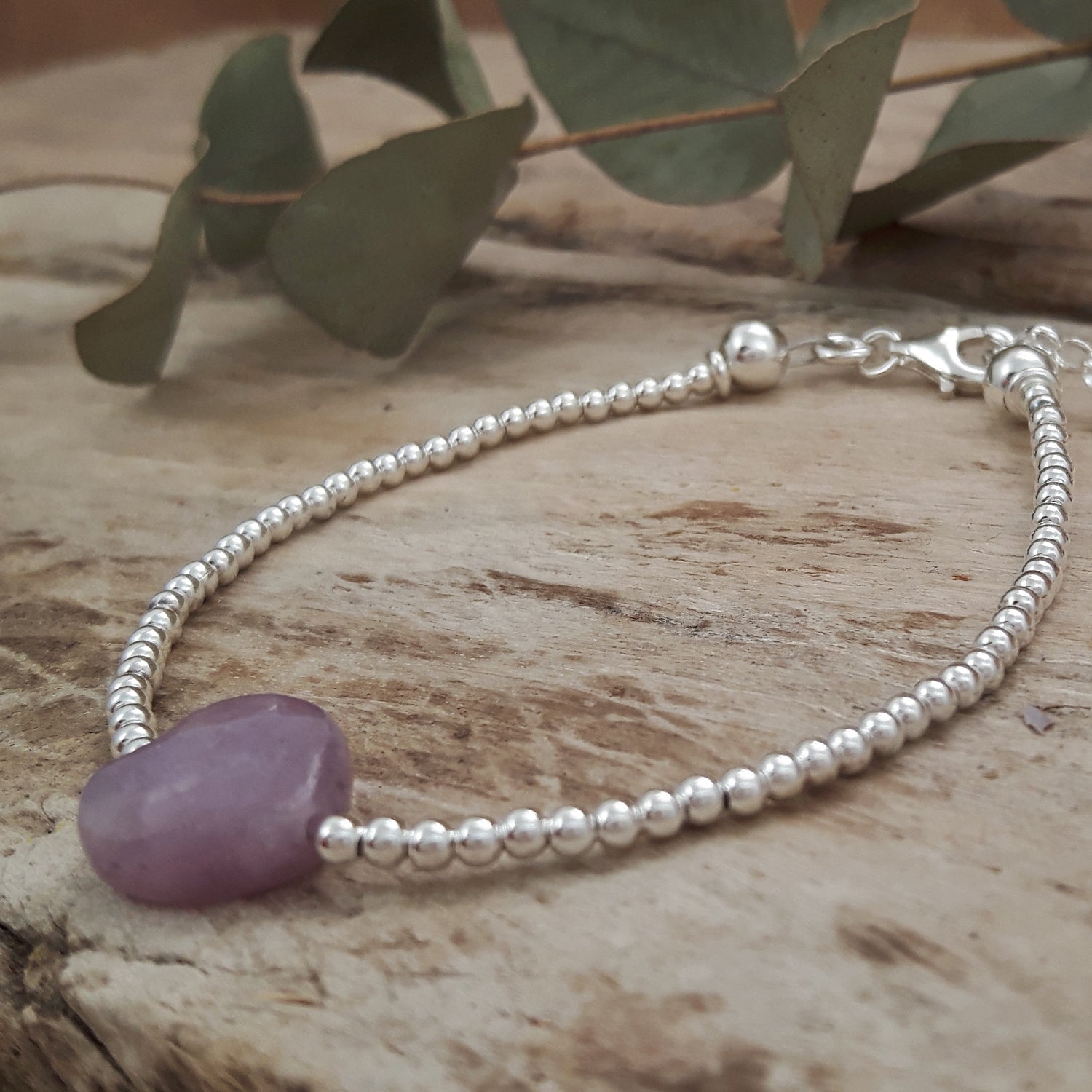 Shades of Love Lilac Chalcedony Gemstone Bracelet
